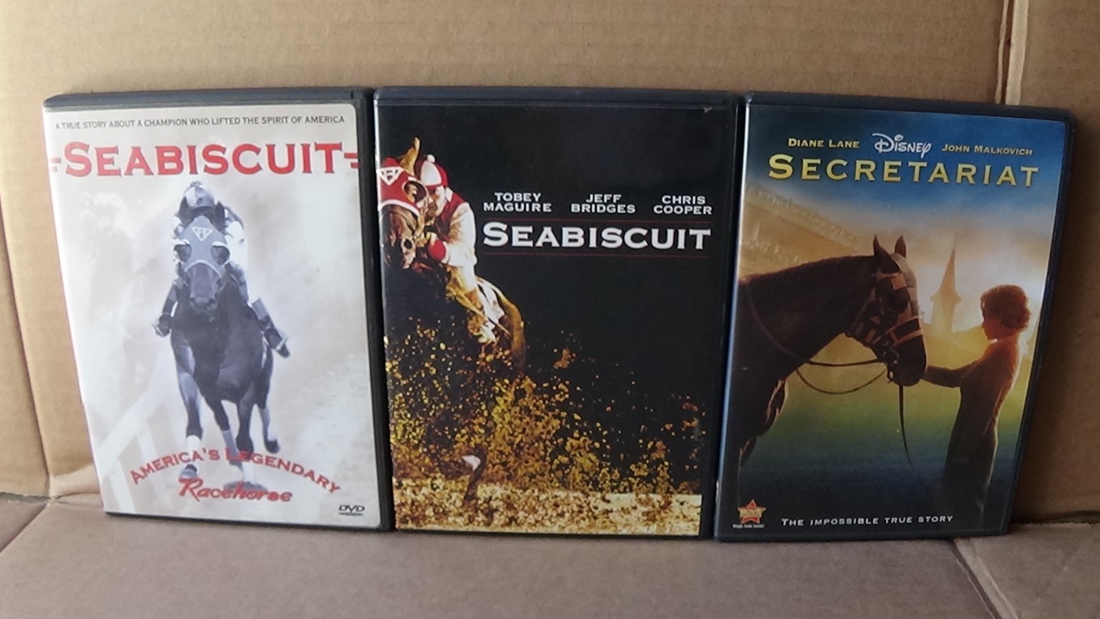 SEABISCUIT And Secretariat DVDs
