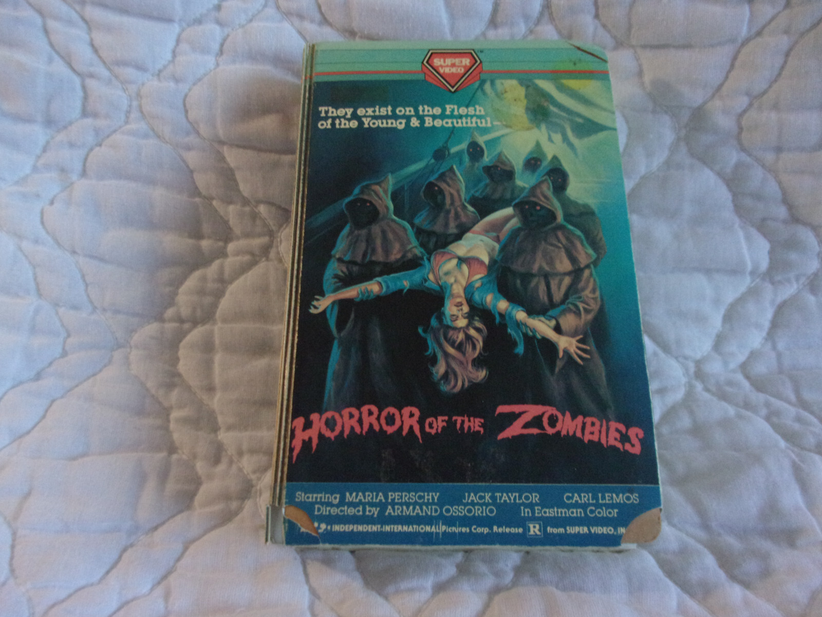 HORROR OF THE ZOMBIES VHS SUPER VIDEO CLAMSHELL AMANDO DE OSSORIO BLIND DEAD 3