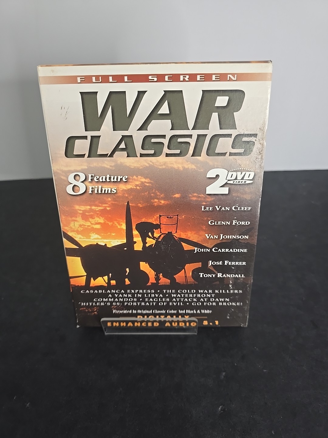War Classics (DVD, 2-Disc Set, 8 Movies) – Lee Van Cleef, Glenn Ford – 1 Sealed