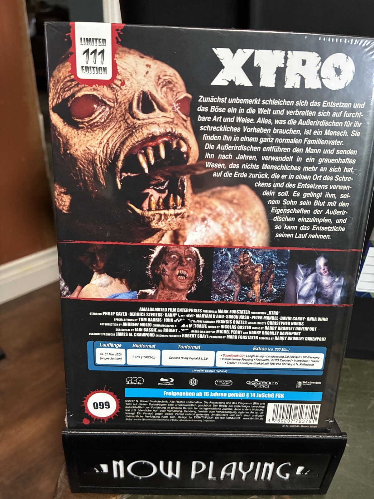 Xtro Mediabook Blu Ray Region B OOP New 84 Entertainment (No English) #99/111