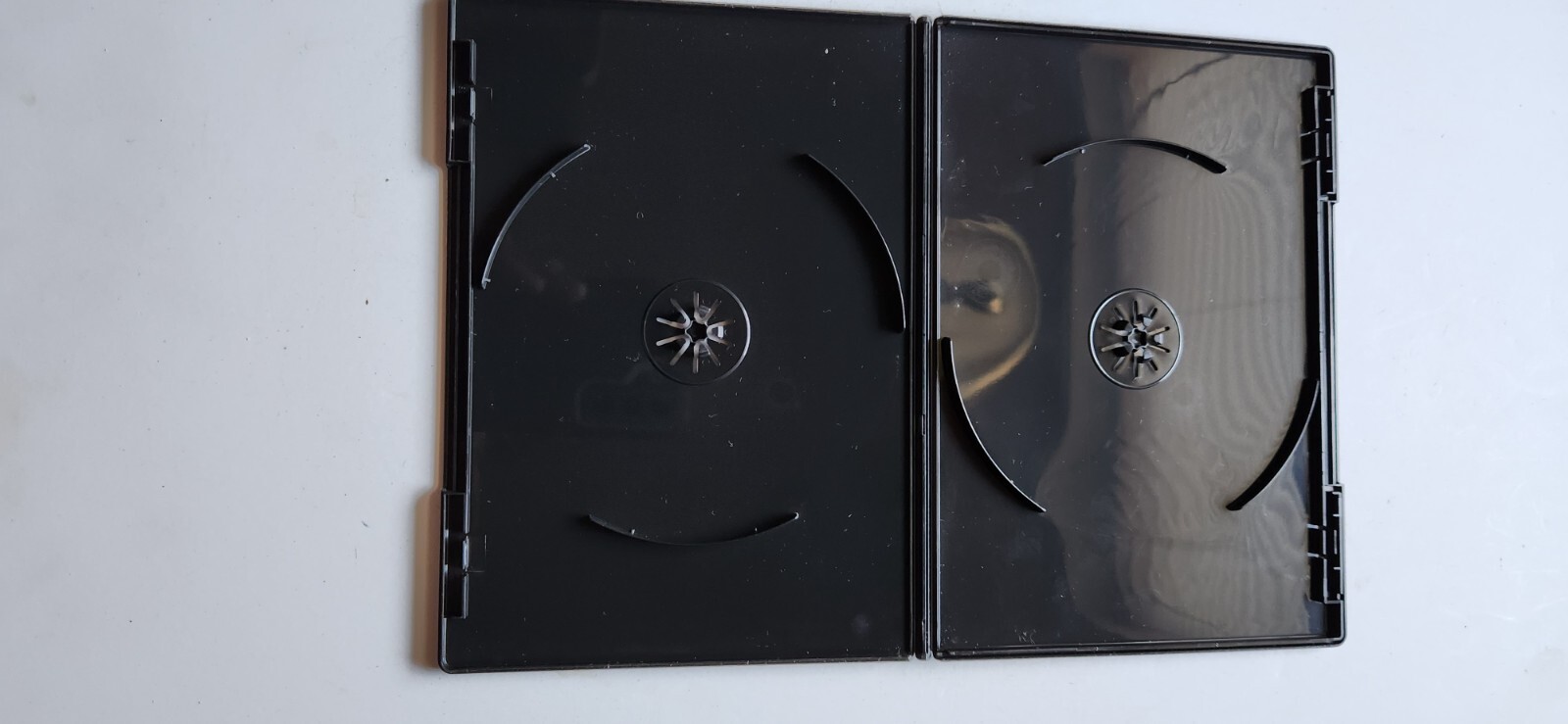 USED 7mm Standard Black Slimline 2-Disc Lightweight DVD Case with Outer Sleeve
