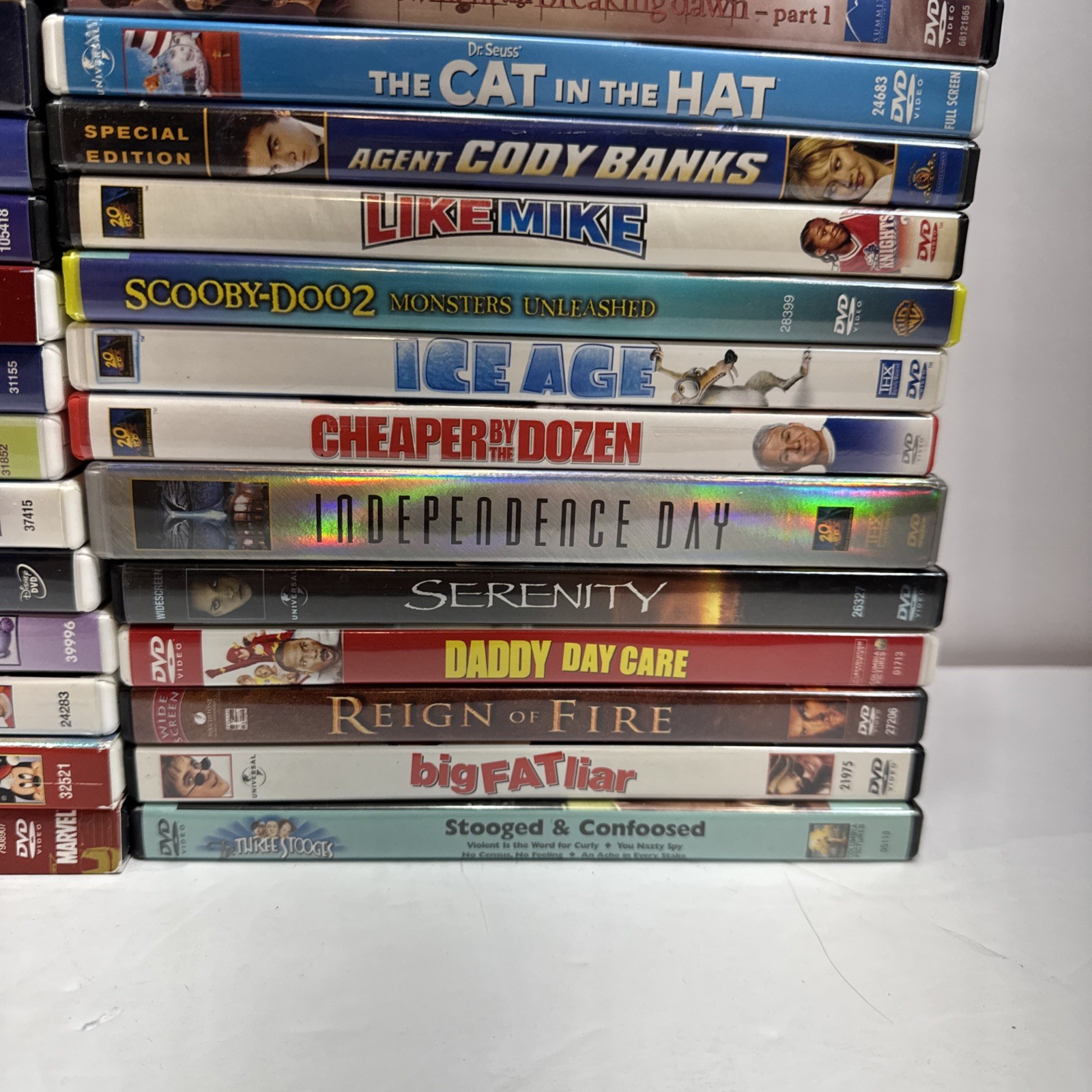 Huge DVD Lot 50+ Movies Blockbusters Disney Superhero Family Kids Film