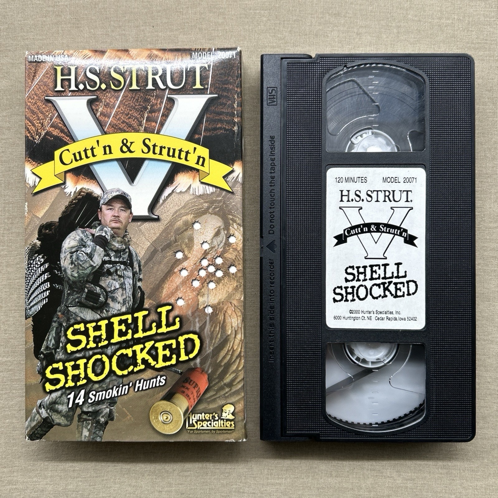 H.S. Strut: Cutt’n & Strutt’n V Shell Shocked (VHS 2000) 14 Hunts Turkey Hunting