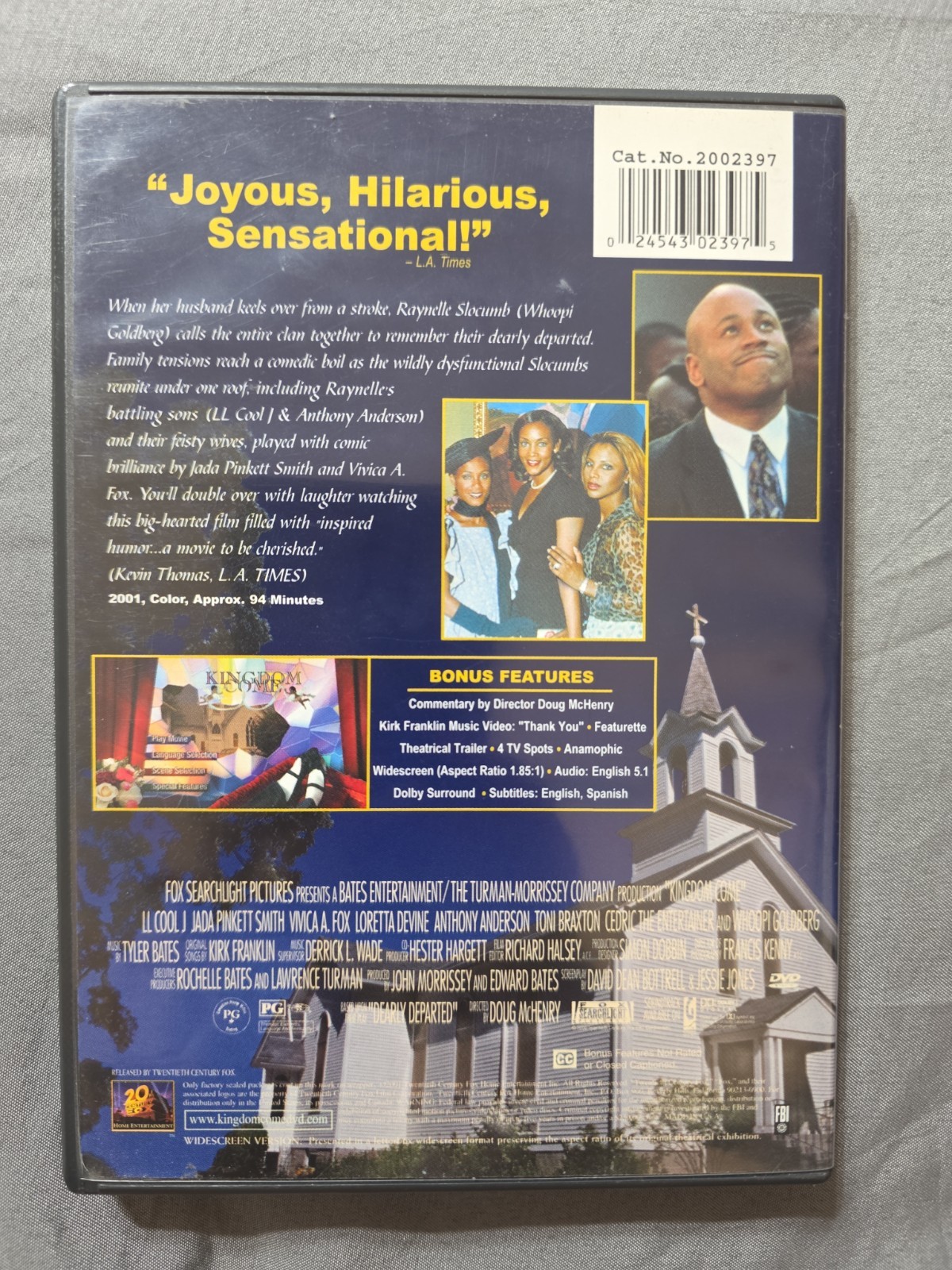 Kingdom Come DVD 2001 LL Cool J Toni Braxton Vivica Fox Jada Pinkett Smith 94min