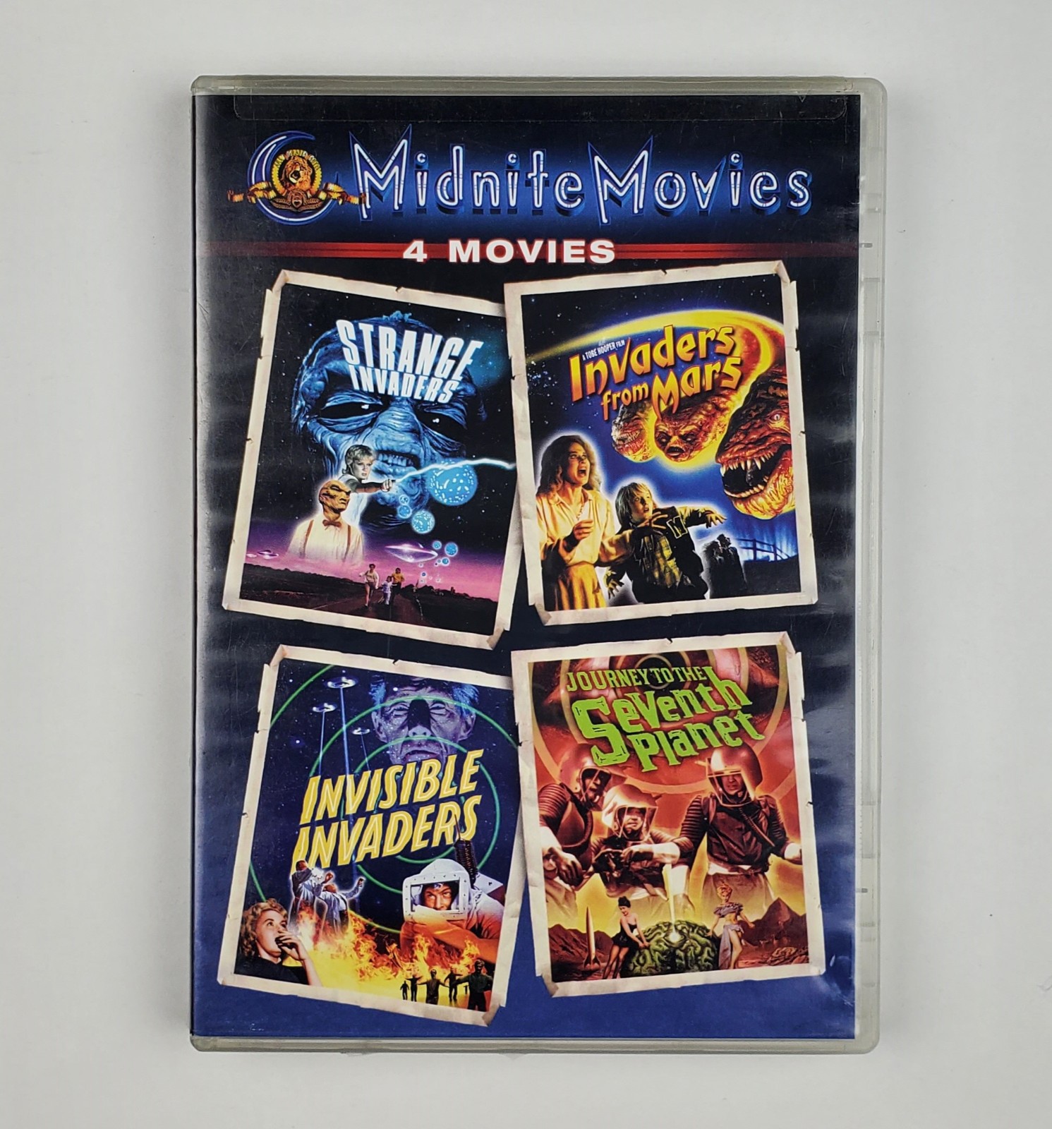 Midnite Movies 4 Strange Invaders From Mars Invisible Journey Seventh Planet DVD