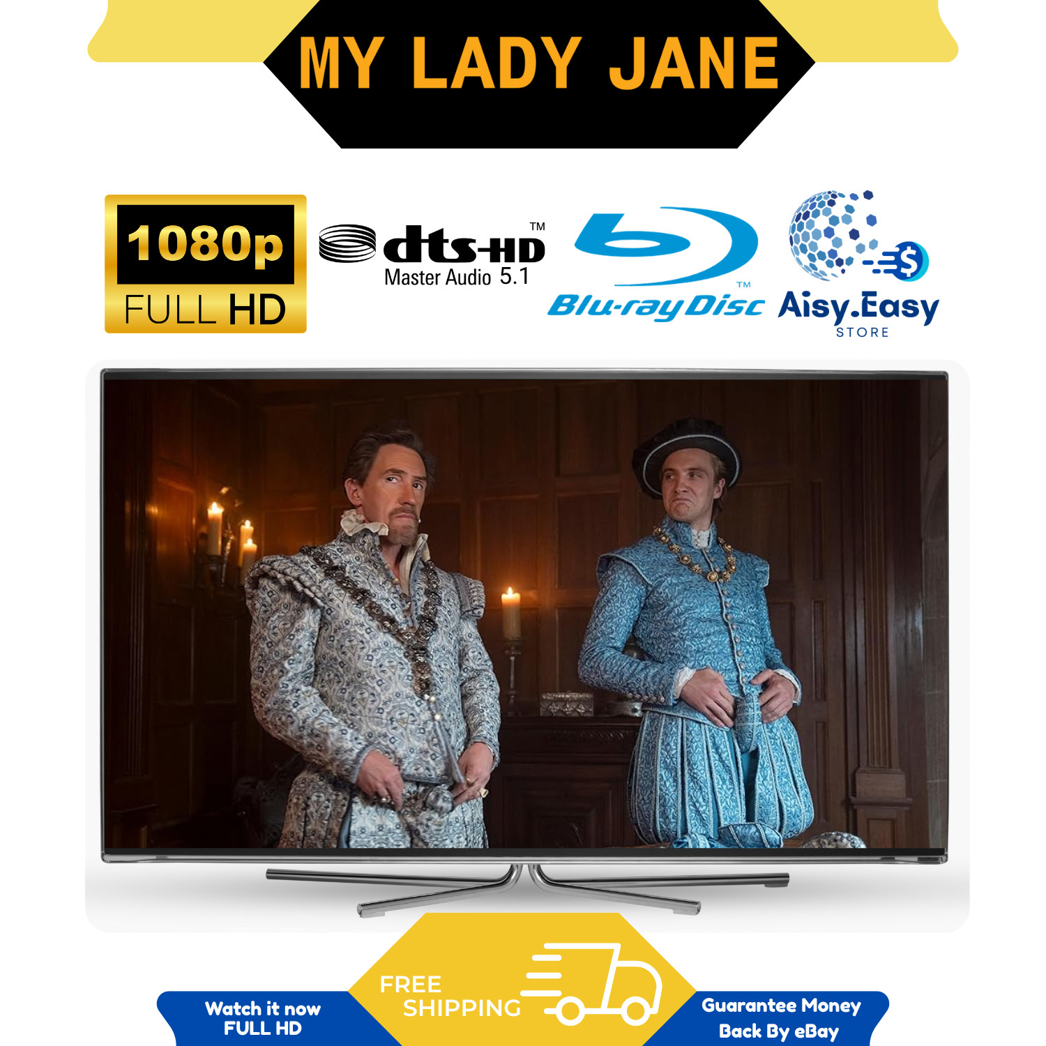 My Lady Jane Complete Season 1 Drama Comedy Romance History Region Free Blu Ray