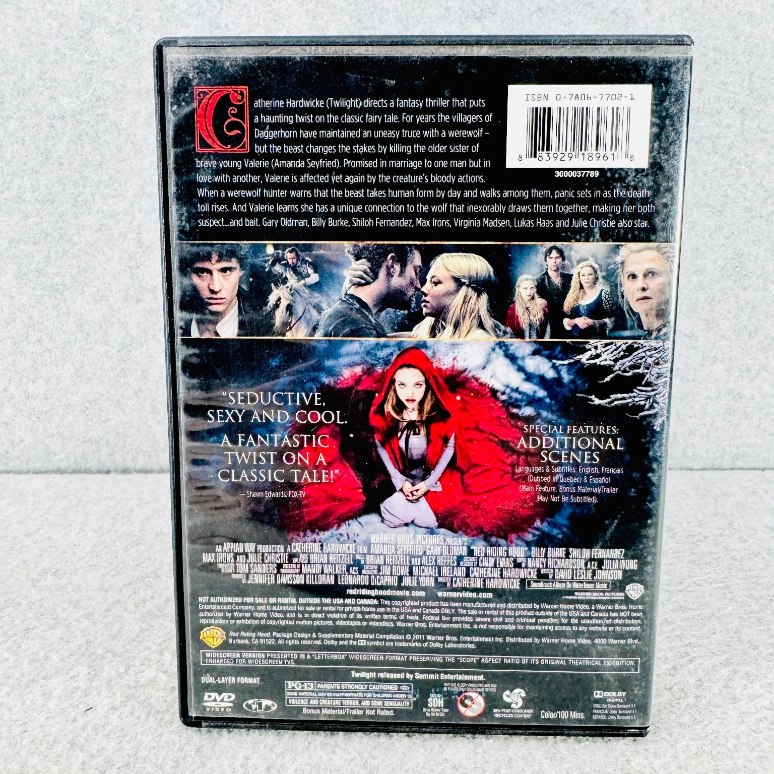 Red Riding Hood DVD (2011) Amanda Seyfried, Gary Oldman, Catherine Hardwicke
