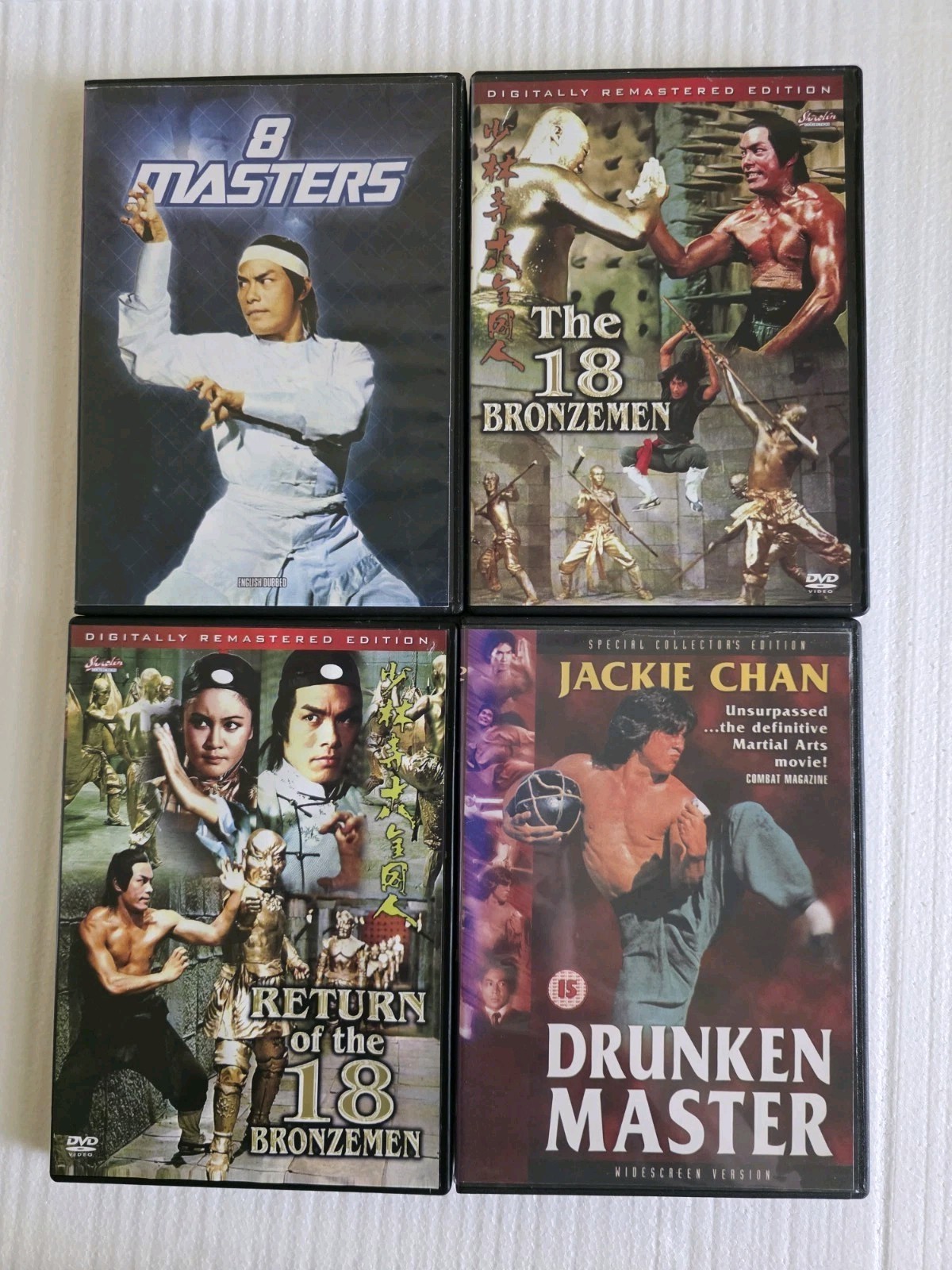 Kung Fu 12 DVD Lot 1970s 18 Bronzeman Clan Feuds Golden Swallow Shaw Brothers