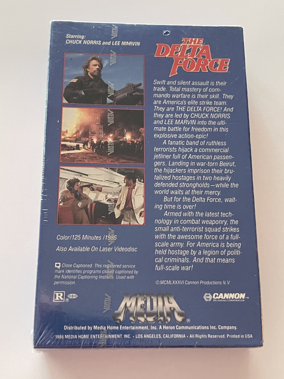 THE DELTA FORCE BETAMAX TAPE NOT VHS CHUCK NORRIS