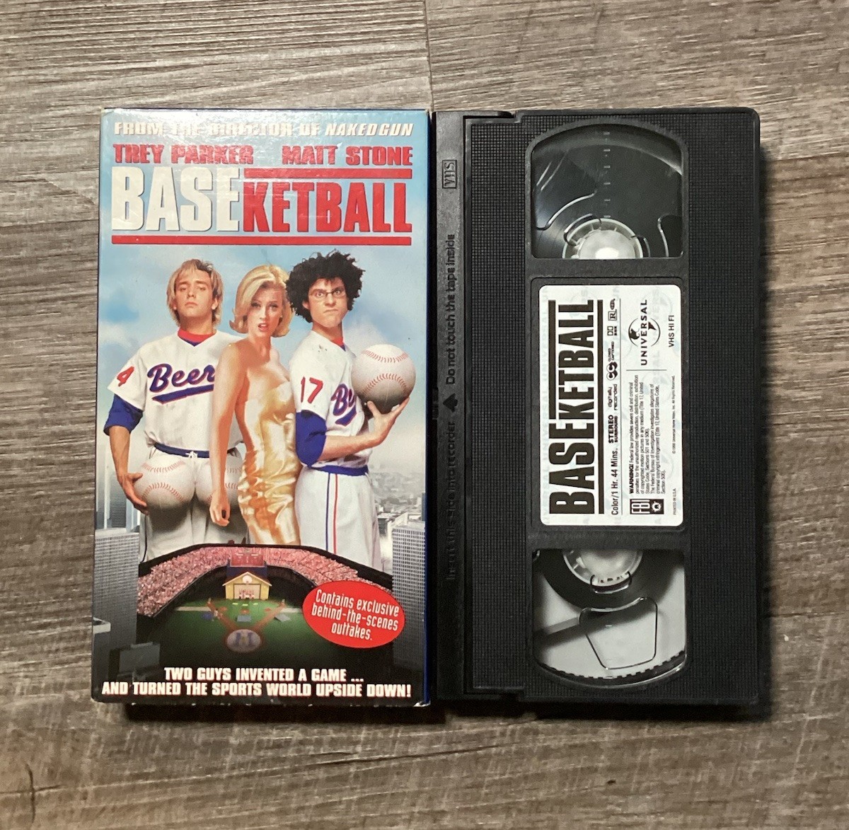 Vintage Baseketball (VHS, 1998) Comedy Trey Parker Matt Stone Vtg decor Video