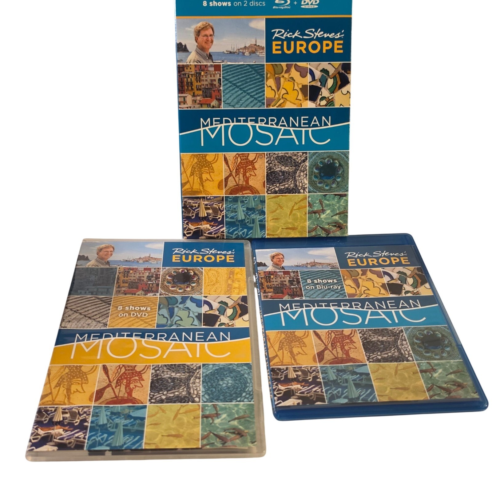 Rick Steves Europe Travel DVD Lot Christmas Mediterranean Spain England Europe