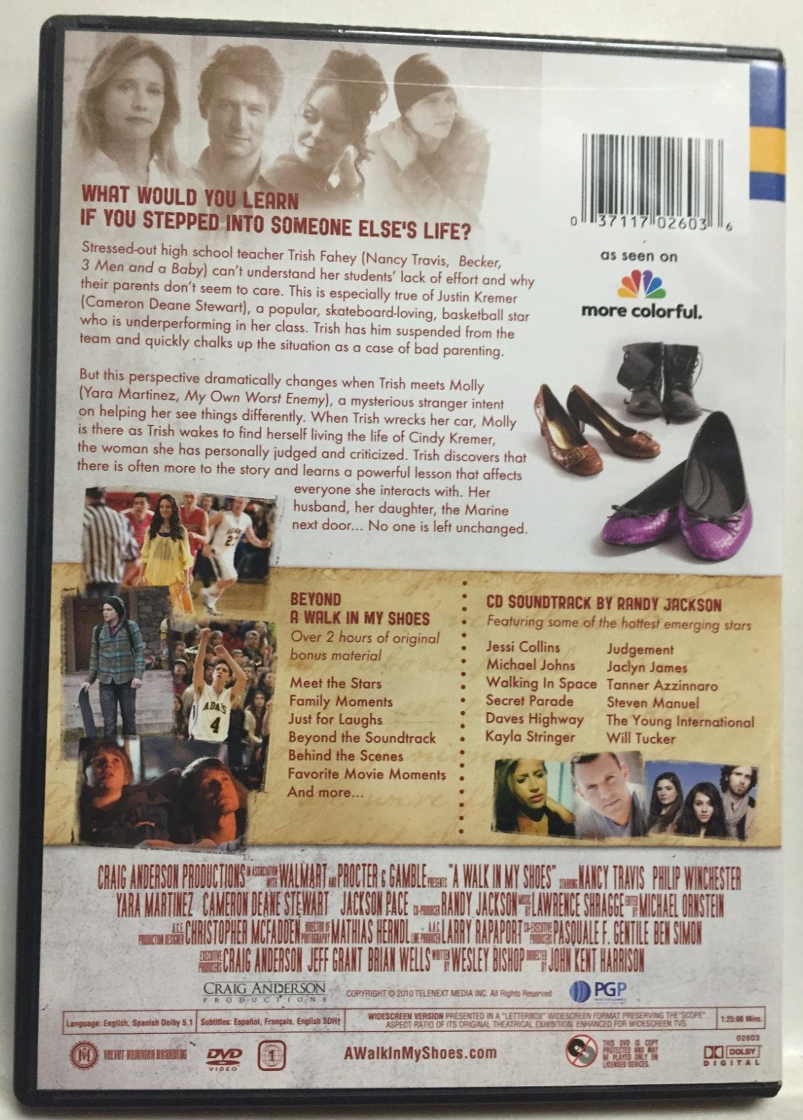 A Walk In My Shoes (DVD/CD,2010,2-Disc Set) Nancy Travis, Not a Scratch!