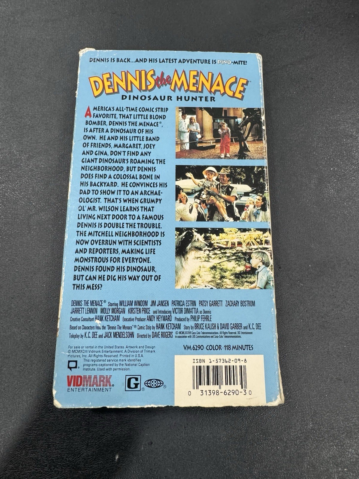 Dennis The Menace Dinosaur Hunter VHS 1987 Movie Vidmark Family Video Ketcham