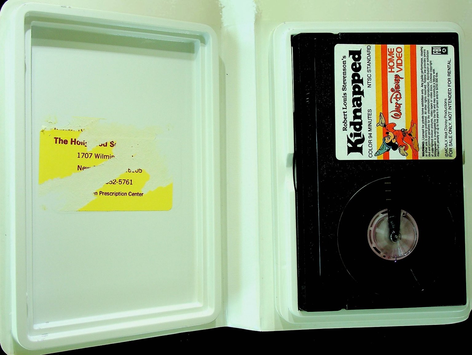 Walt Disney Home Video Kidnapped BETA Videocassette 94 Min NTSC 111BS