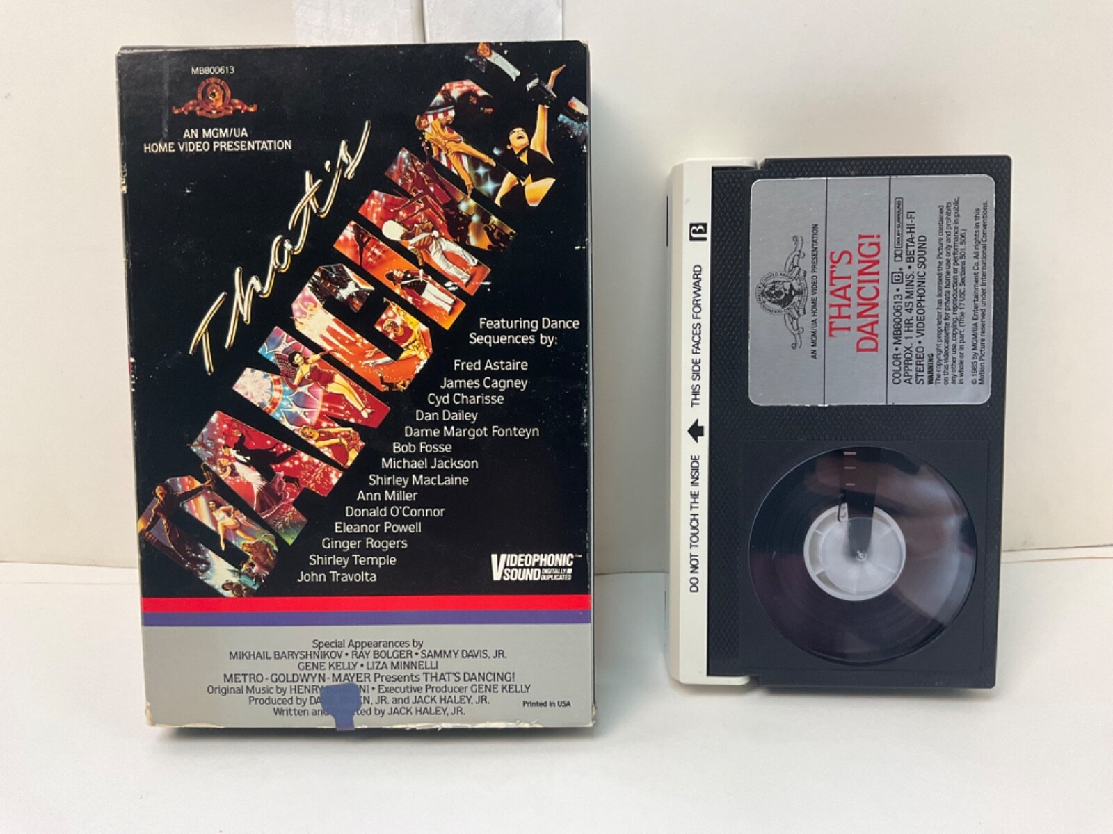 Tested ! *Big Box* That’s Dancing BetaMax Tape Beta Dancin Dance Michael Jackson