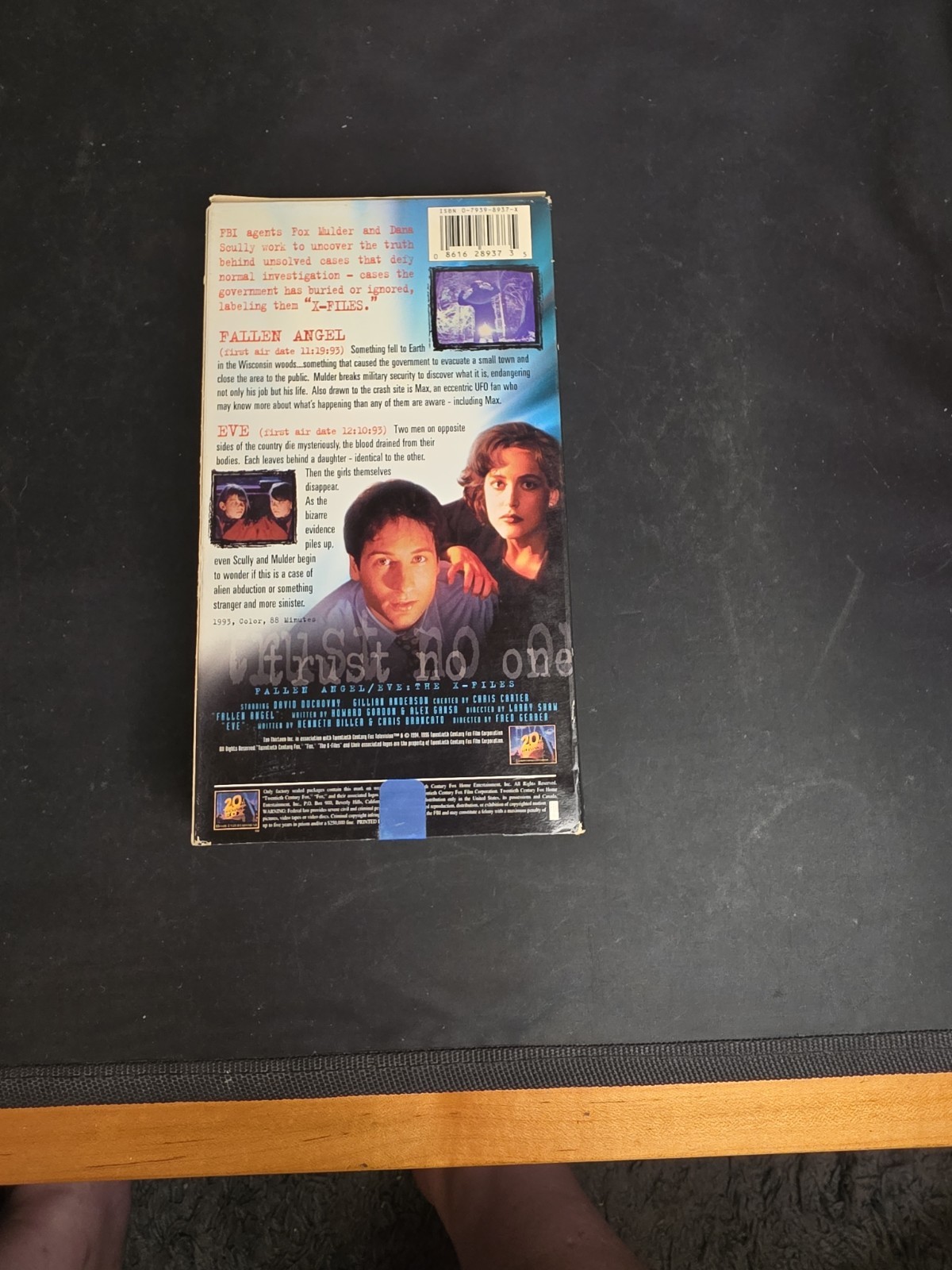 X-Files Movie And Television Seasons Lot Of 4 VHS Video Tapes Pilot, Deep Throat