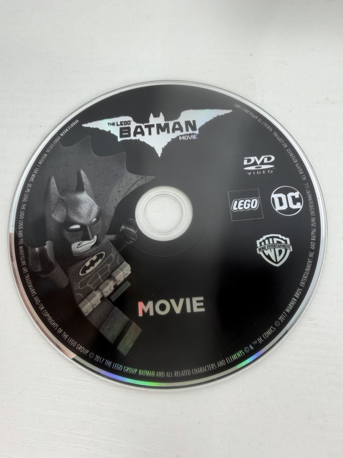 The Lego Batman Movie DVD DC Comics Widescreen Animated 2017 DISC ONLY TESTED