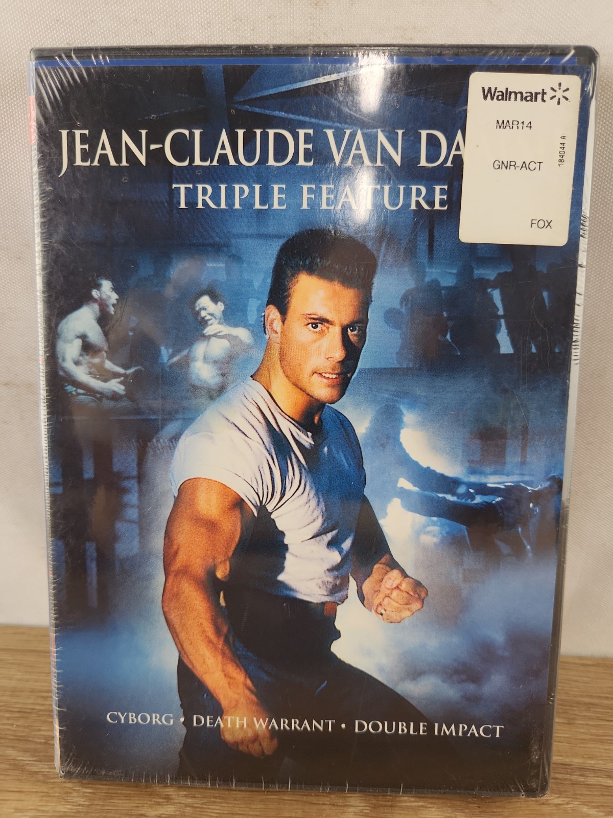 Cyborg Death Warrant Double Impact DVD Van Damme TRIPLE FEATURE (Shelf Wear)