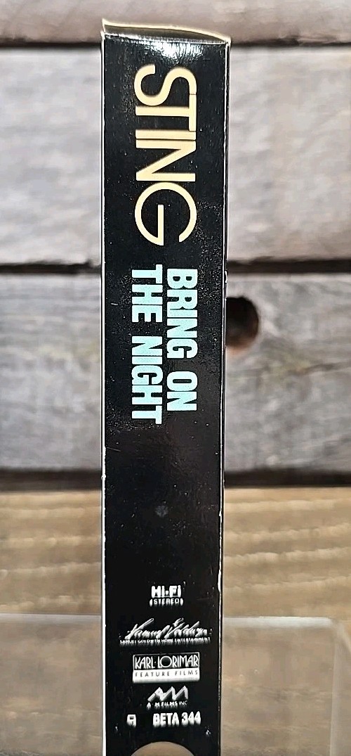 Rare Betamax Sting Bring On The Night A&M Films Samuel Goldwyn Co