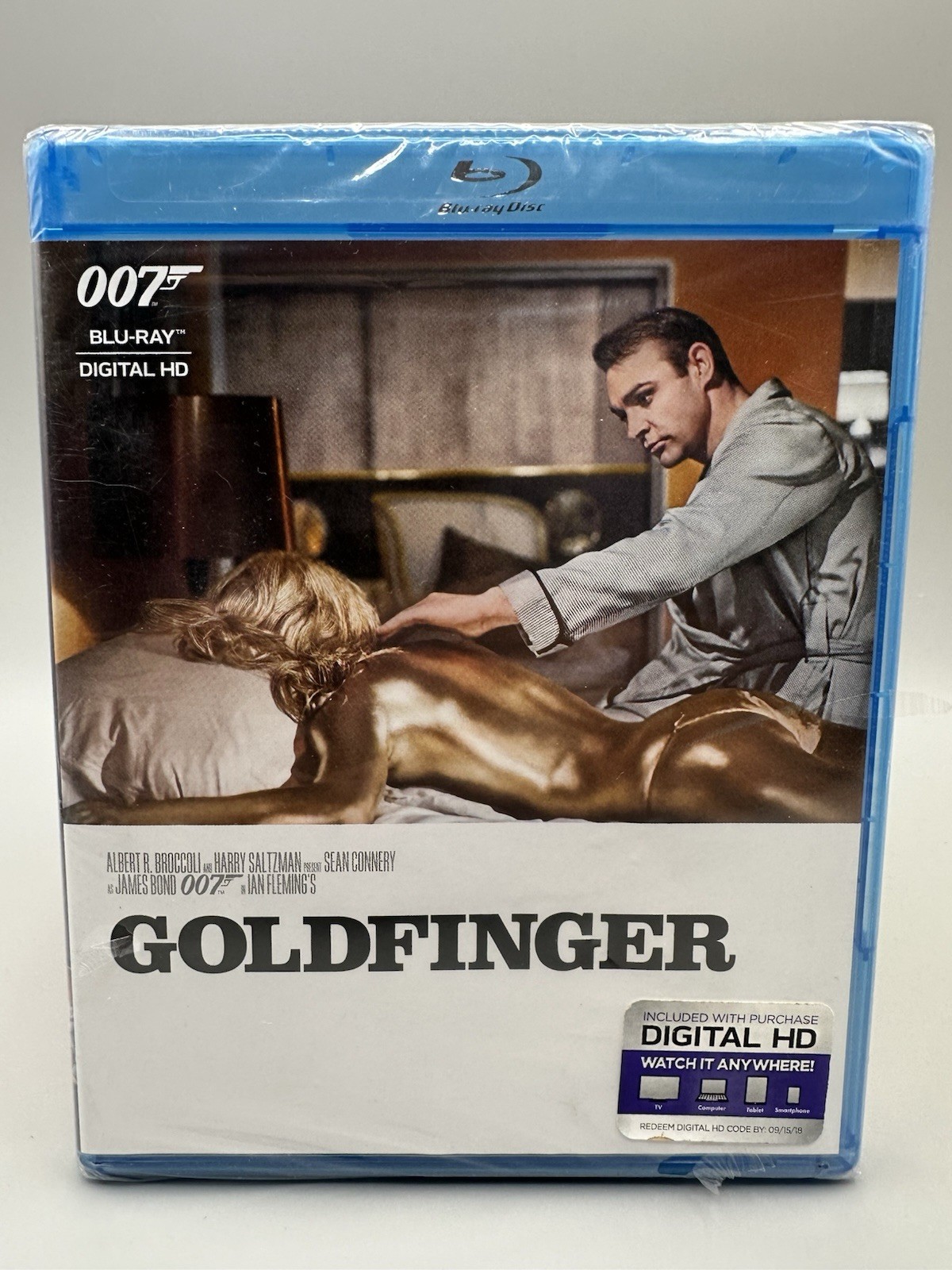 Goldfinger (1964) (Blu-ray, 2015), Small Crease on Spine, Sealed – NEW!