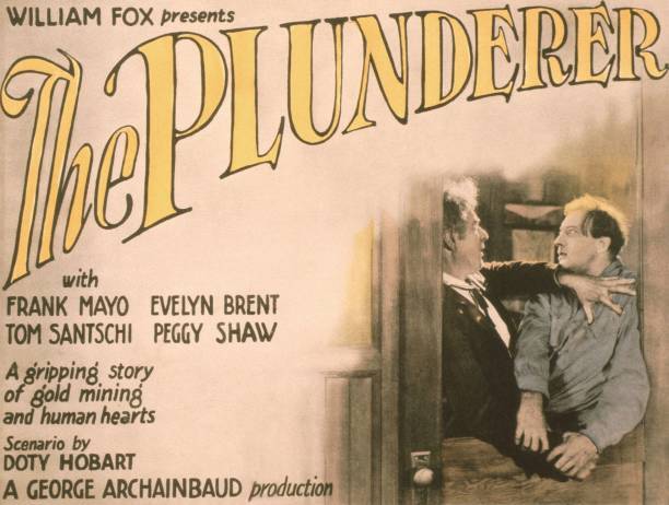 The Plunderer Poster Us Poster Frank Mayo 1924 Old Movie Photo