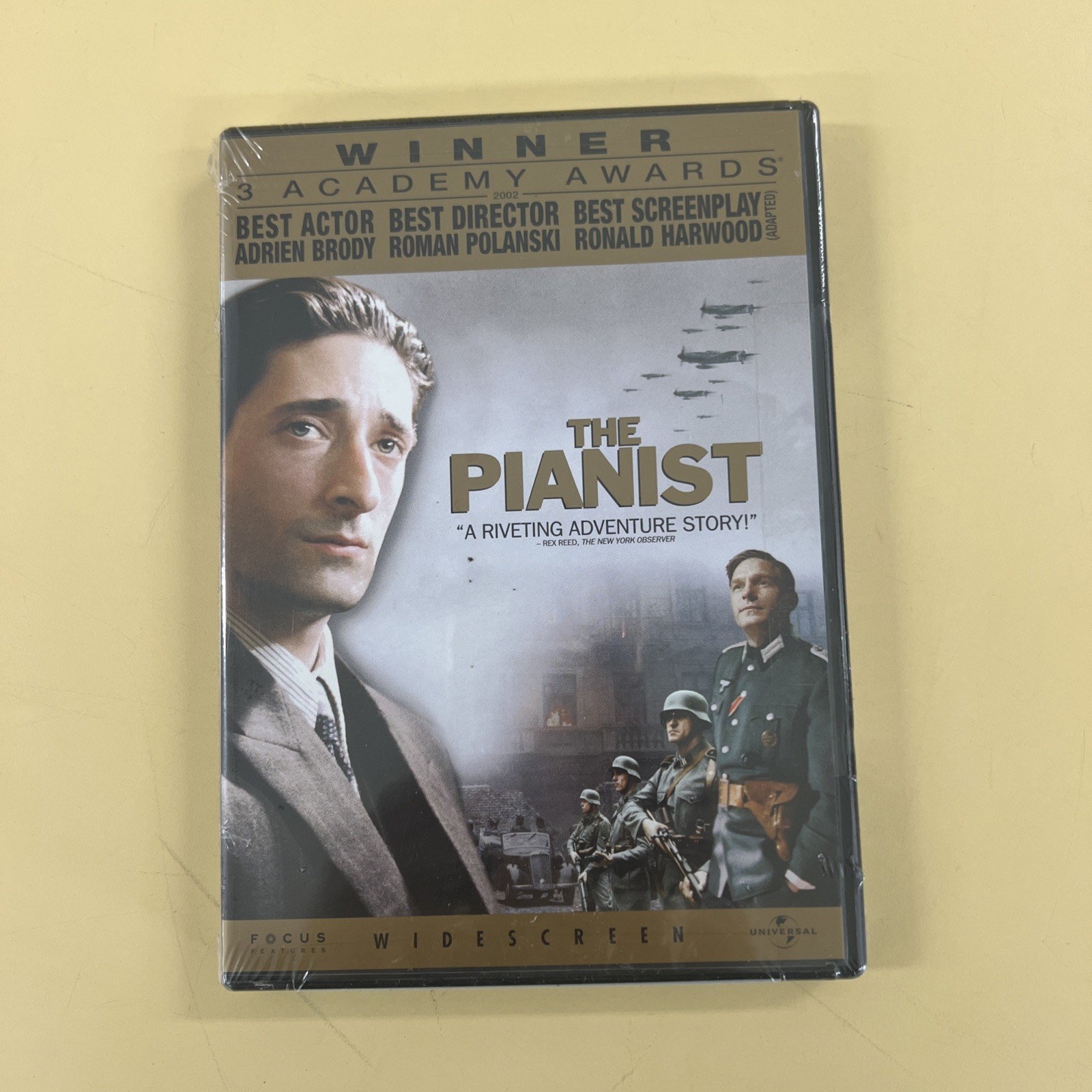 The Pianist (DVD, 2006, Single Sided Version Widescreen) Adrien Brody NEW w/SEAL