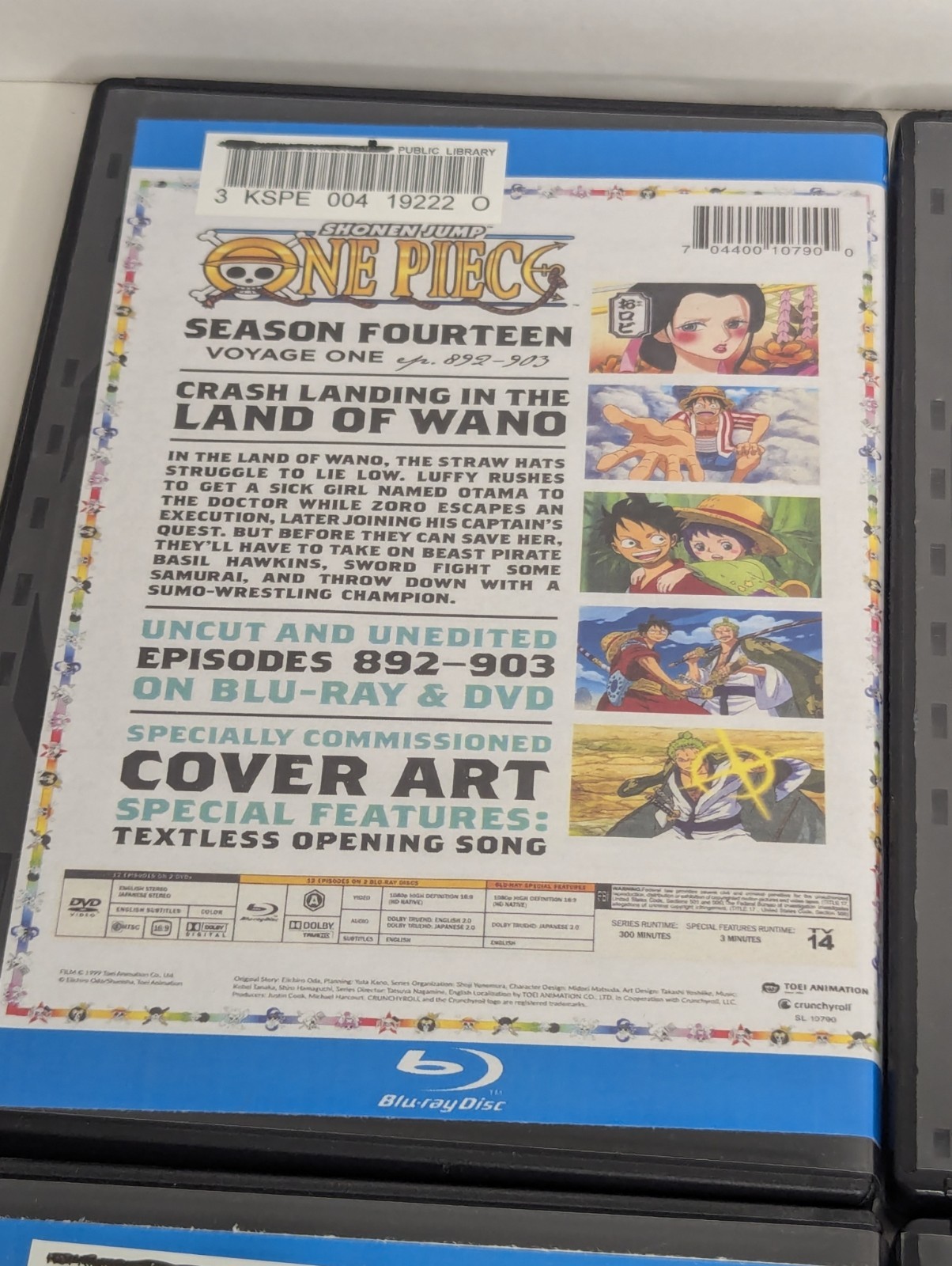 Shonen Jump One Piece Season 14 Voyages 1-4 Blu-ray Jpn/Eng Audio.