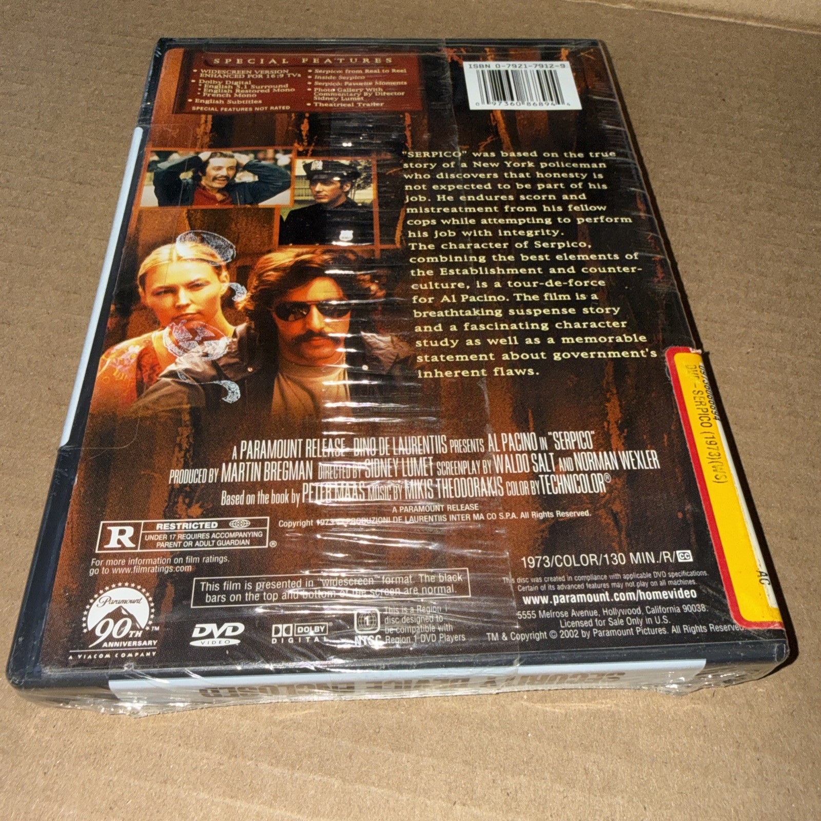 Serpico (1973) DVD