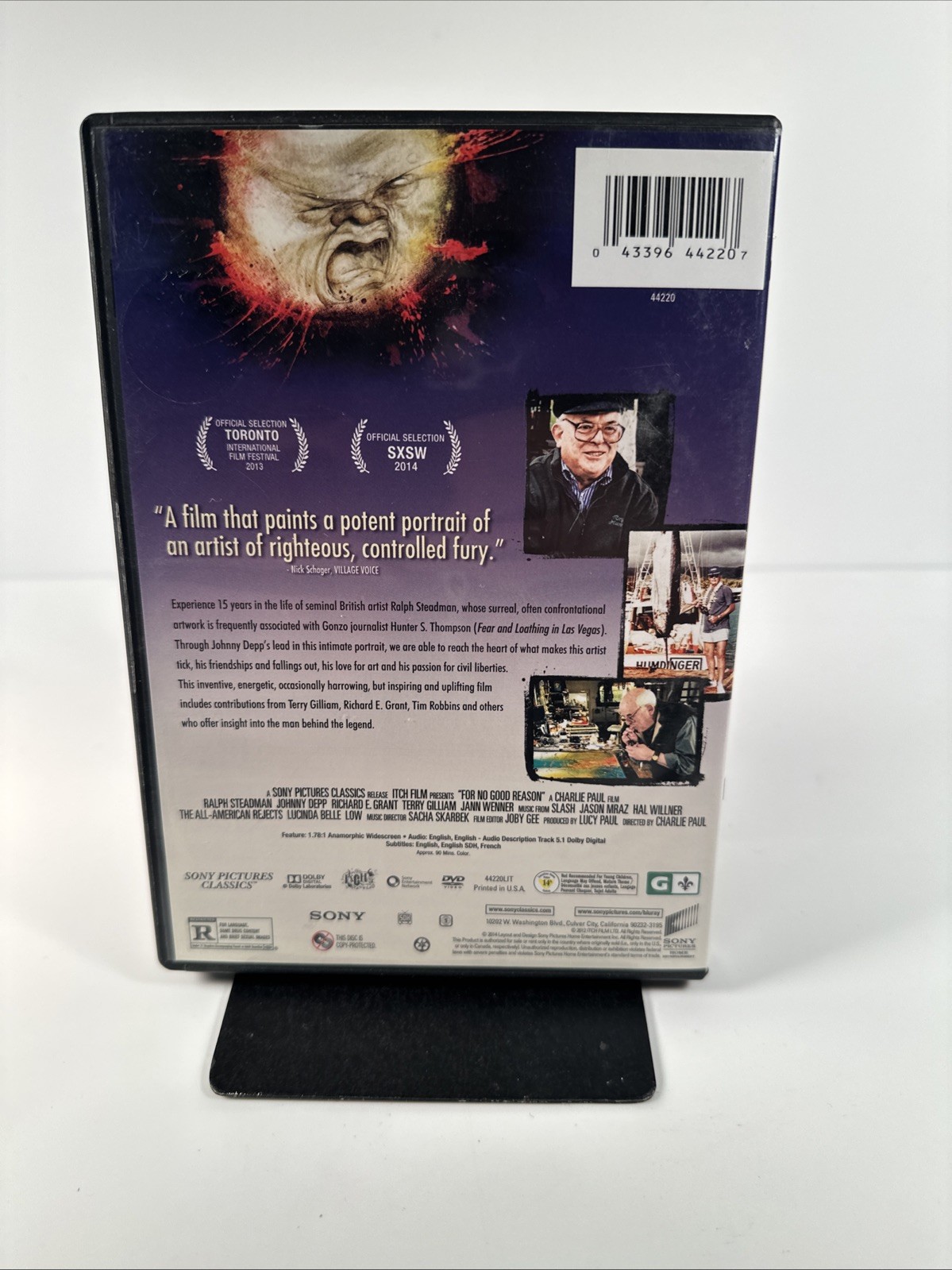 For No Good Reason, DVD 2024 Documentary on Artist Ralph Steadman w/Johnny Depp