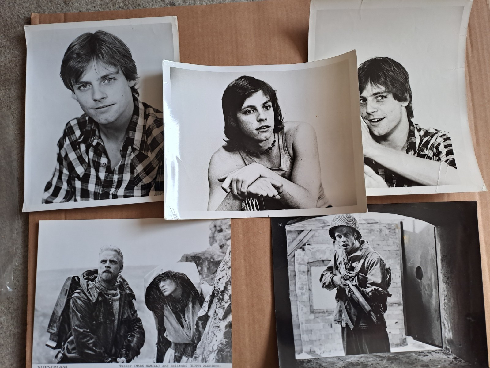 Lot of Mark Hamill SLIPSTREAM stills and brochure, plus other photo’s