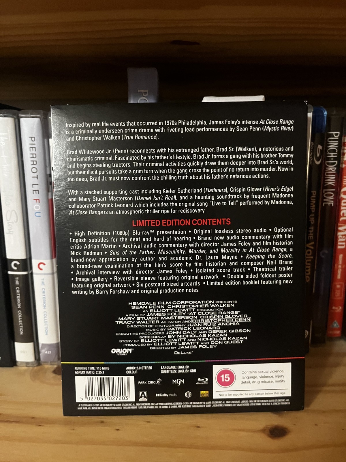 At Close Range (Arrow Video, Blu-ray) Region B UK Import