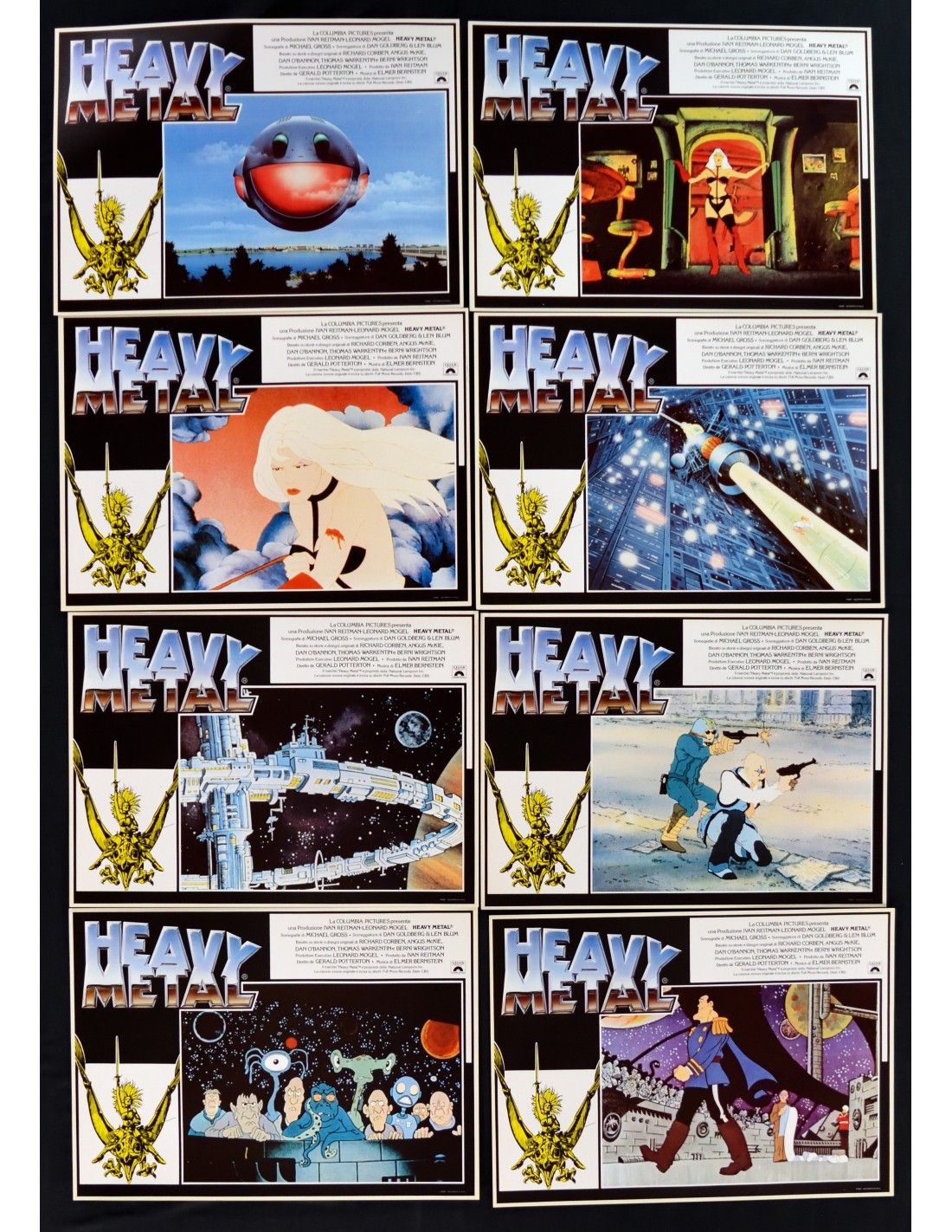 fotobuste HEAVY METAL gerald potterton Candy Susan Roman Harold Ramis F359