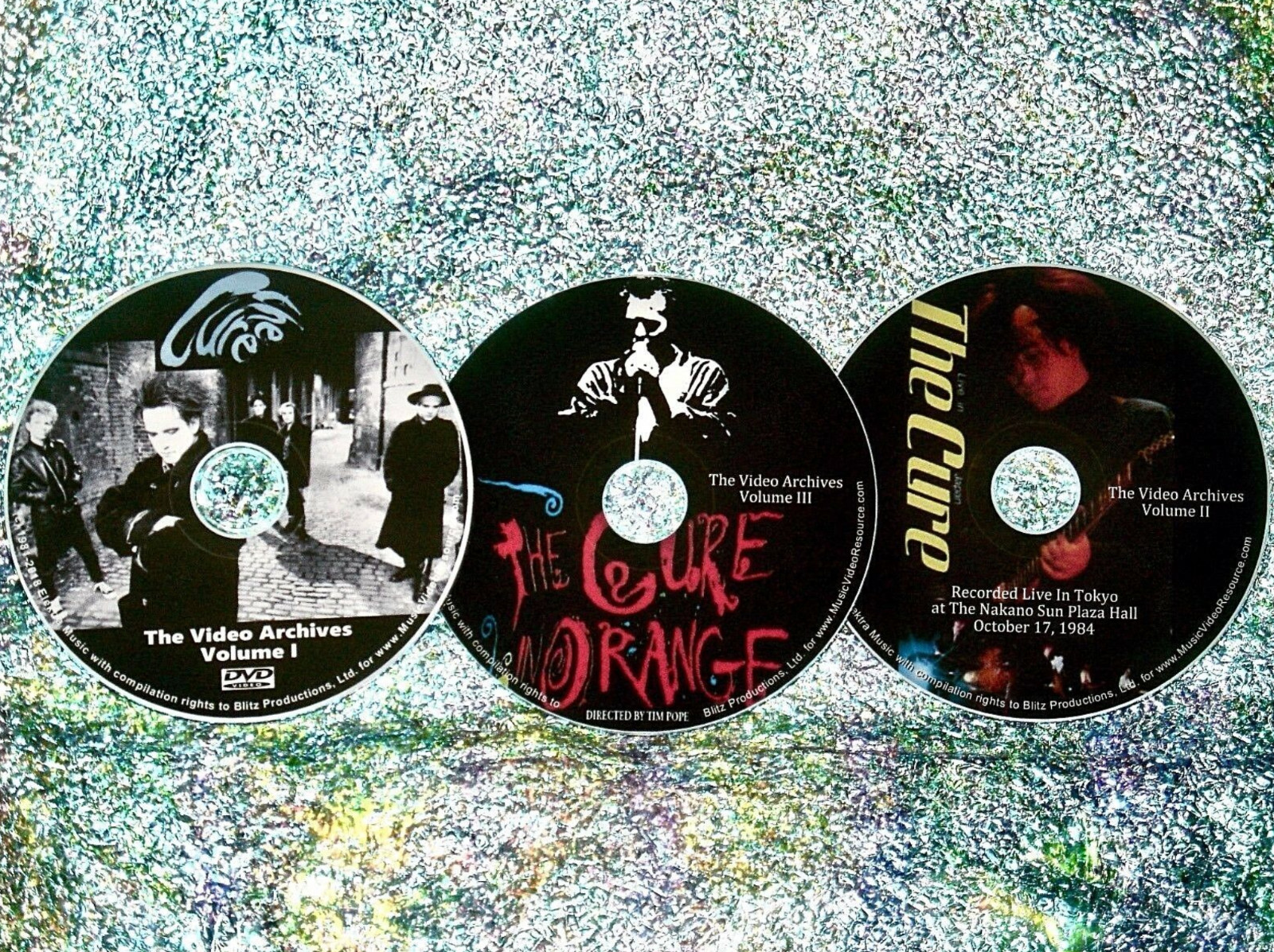 THE CURE Video Archives Interviews and Live 1984 to 2008 3 DVD Set Robert Smith