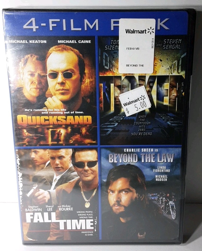 Quicksand / Ticker / Fall Time / Beyond The Law (DVD, 4-Disc Set) New Sealed
