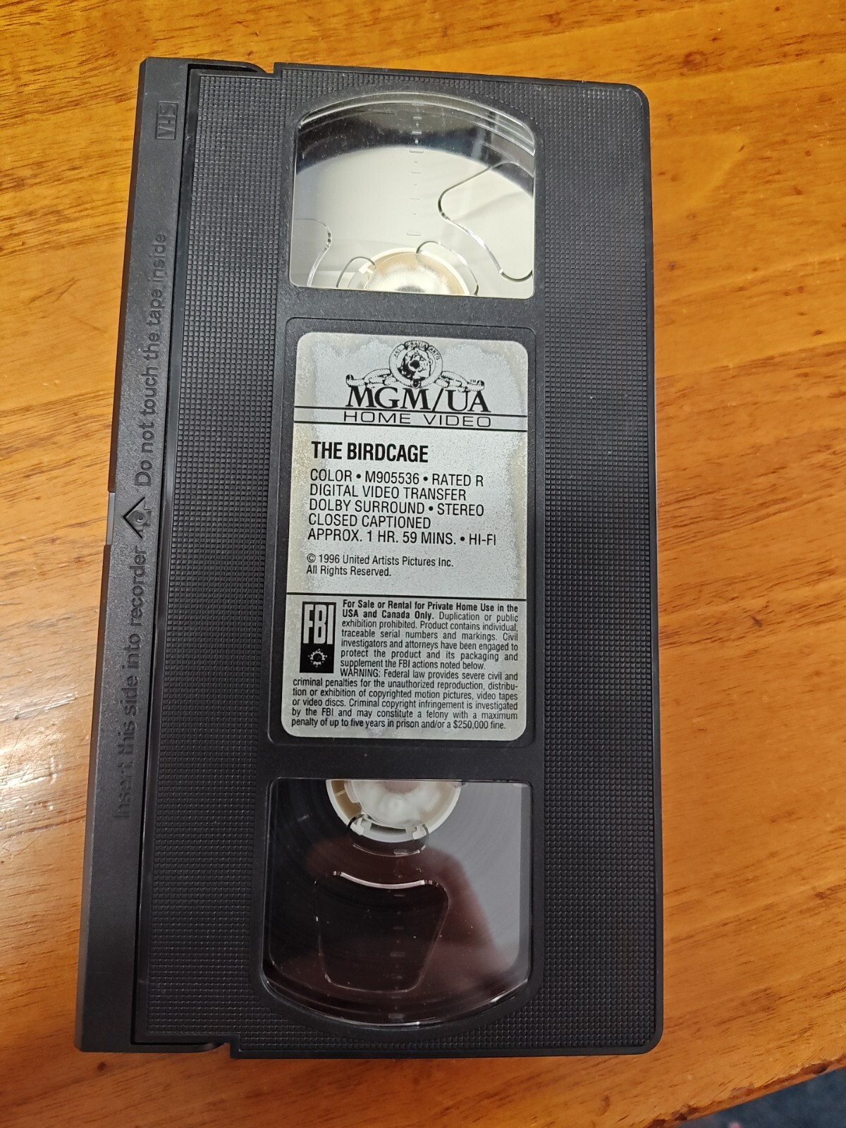 The Birdcage (VHS, 1996)