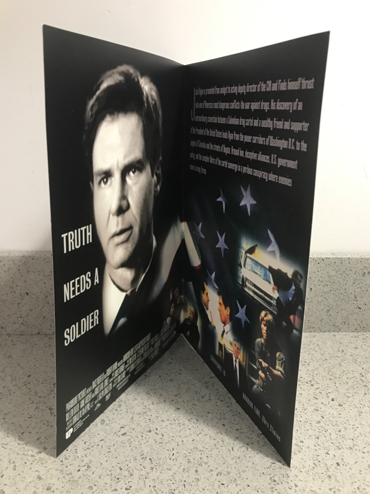 CLEAR AND PRESENT DANGER Harrison Ford PRESS KIT Production Notes & Photos 1994