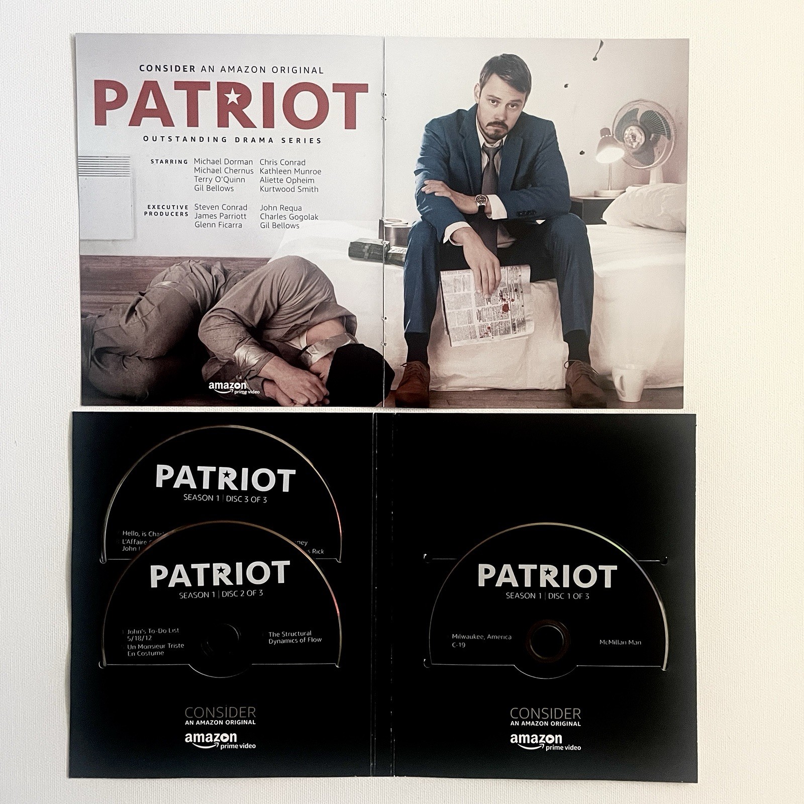Patriot Complete SEASON 1 FYC Emmy Amazon 3 DVD Set) 10 Eps 2017 New