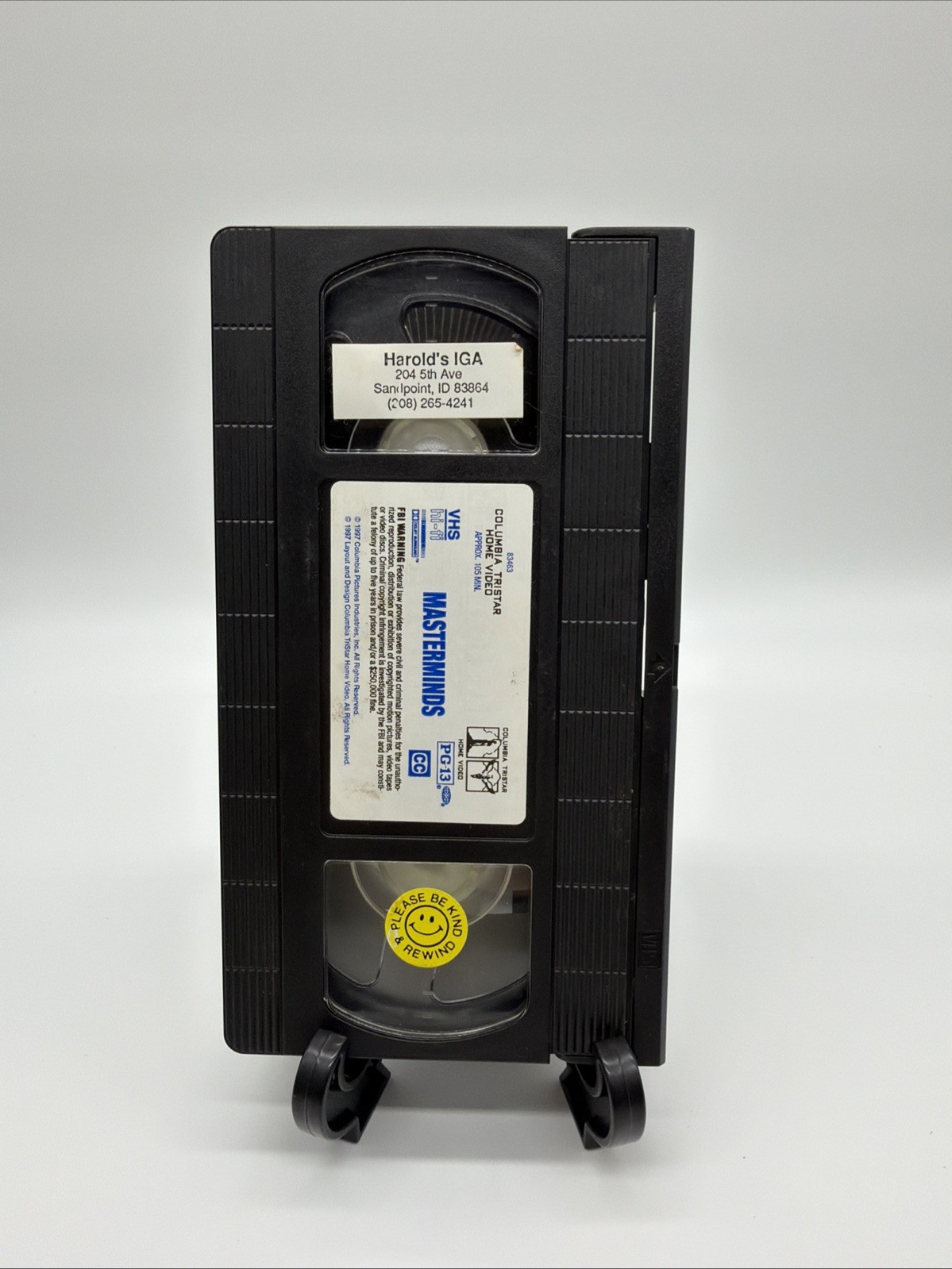 Masterminds VHS Tape Patrick Stewart Vincent Kartheiser