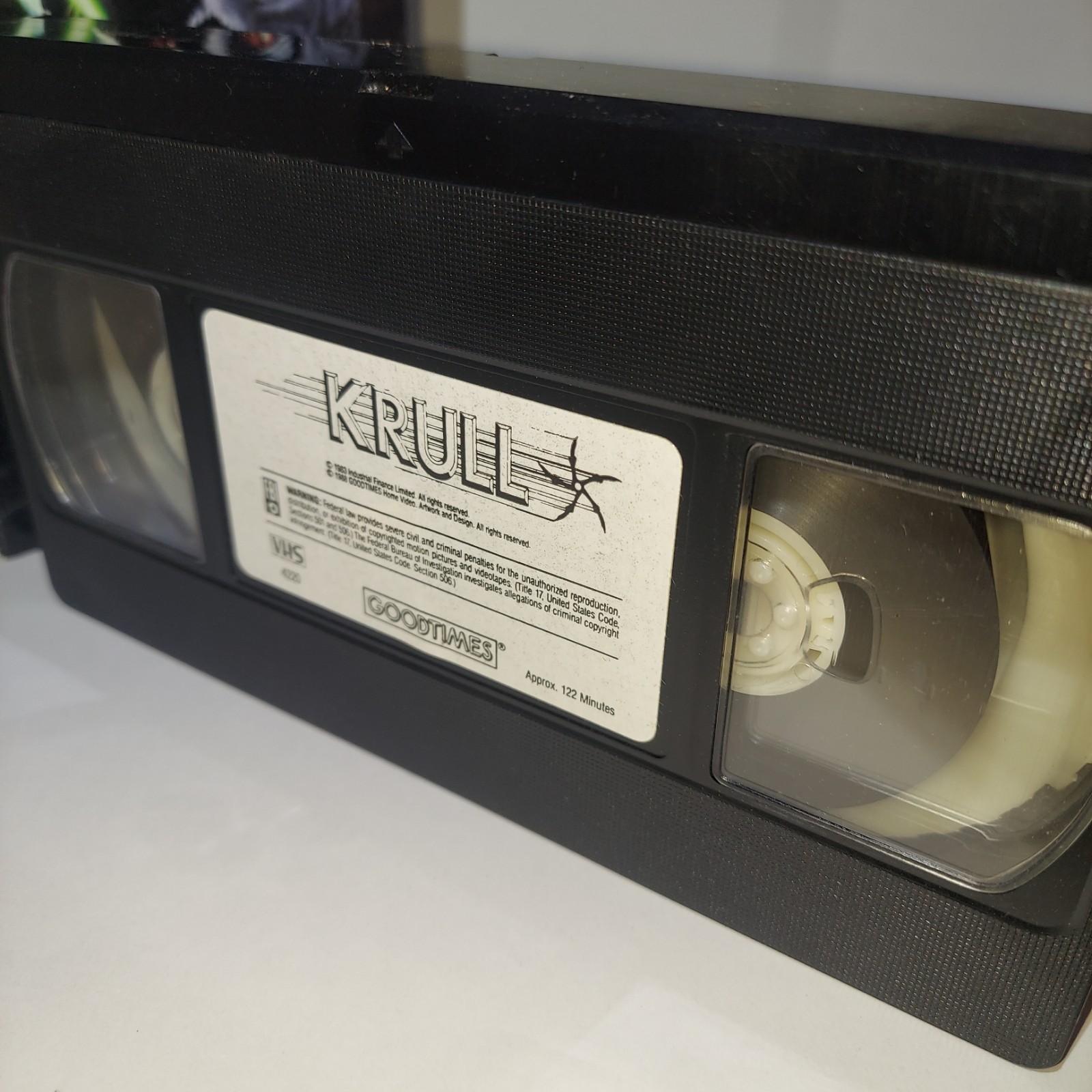 Krull VHS Tape 1988 Sci Fi Horror Movie Cult Classic Aliens Outer space GUC