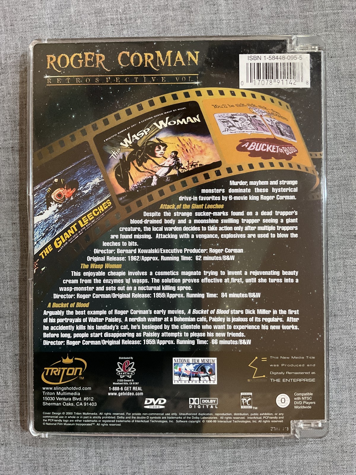 Roger Corman Retrospective Vol 1 DVD Attack of the Giant Leeches Wasp Woman A