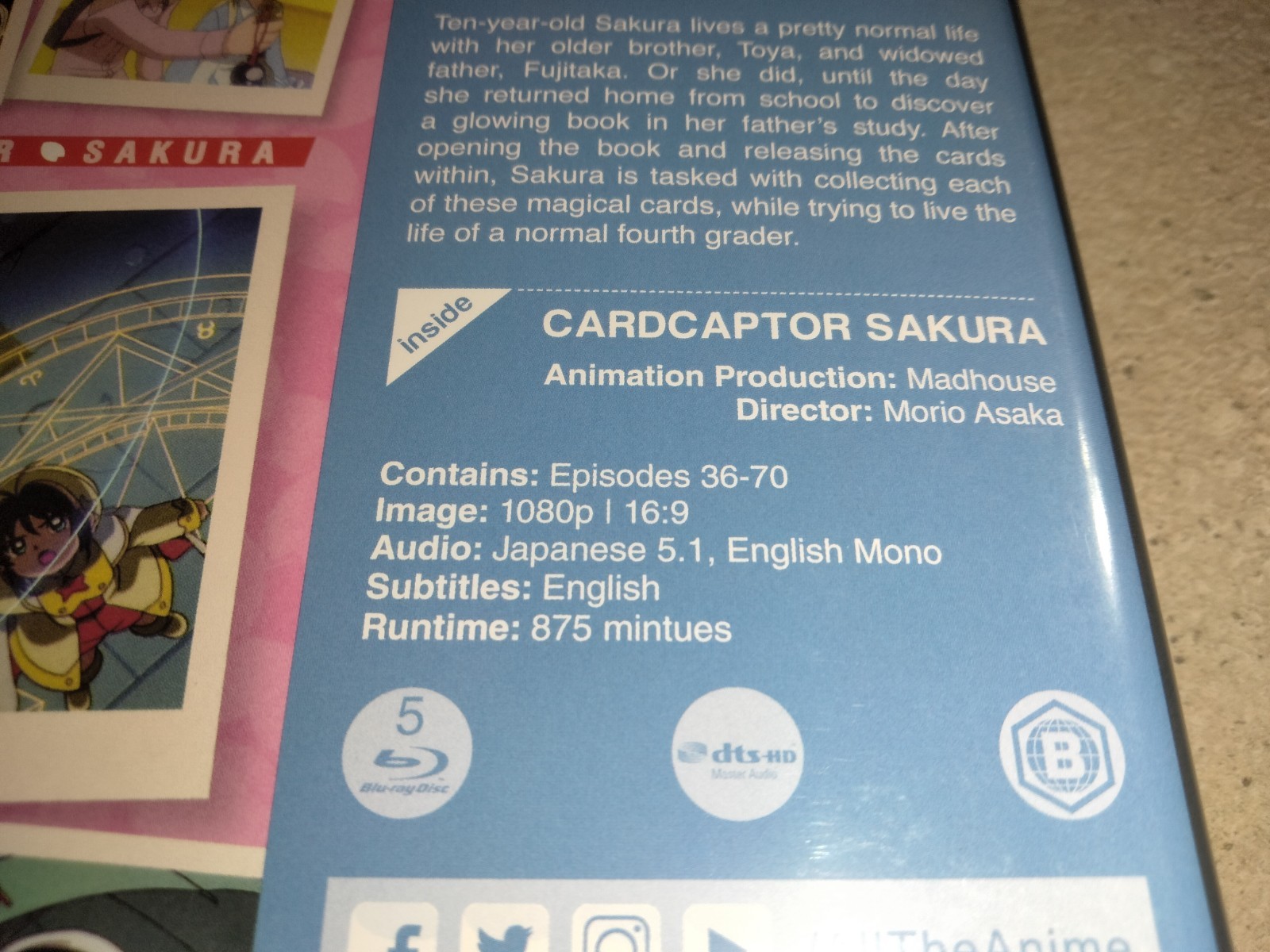 NEW Cardcaptor Sakura 1998 Complete Series Blu-ray REGION B Anime 10 Discs