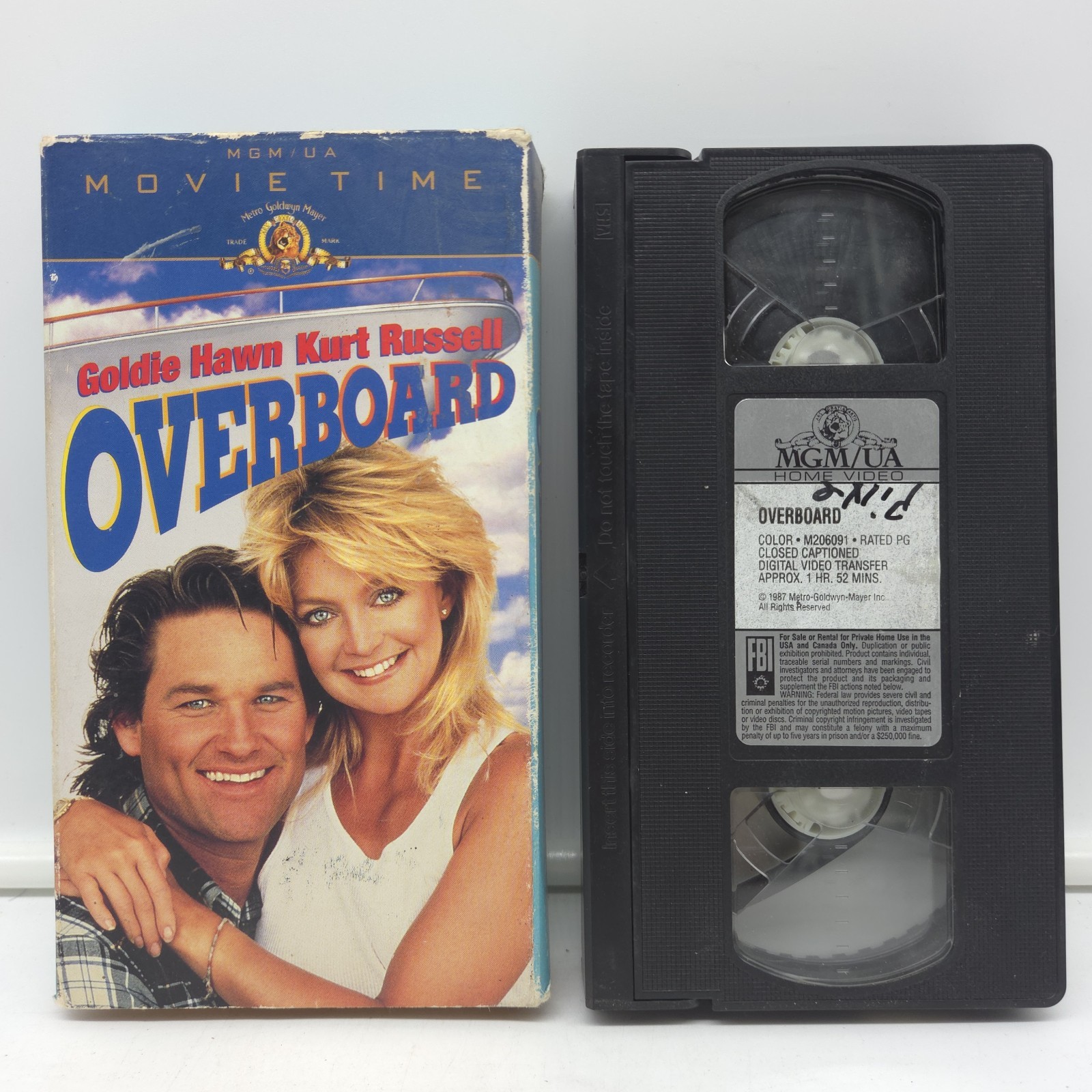 Overboard (VHS, 1996, Movie Time)