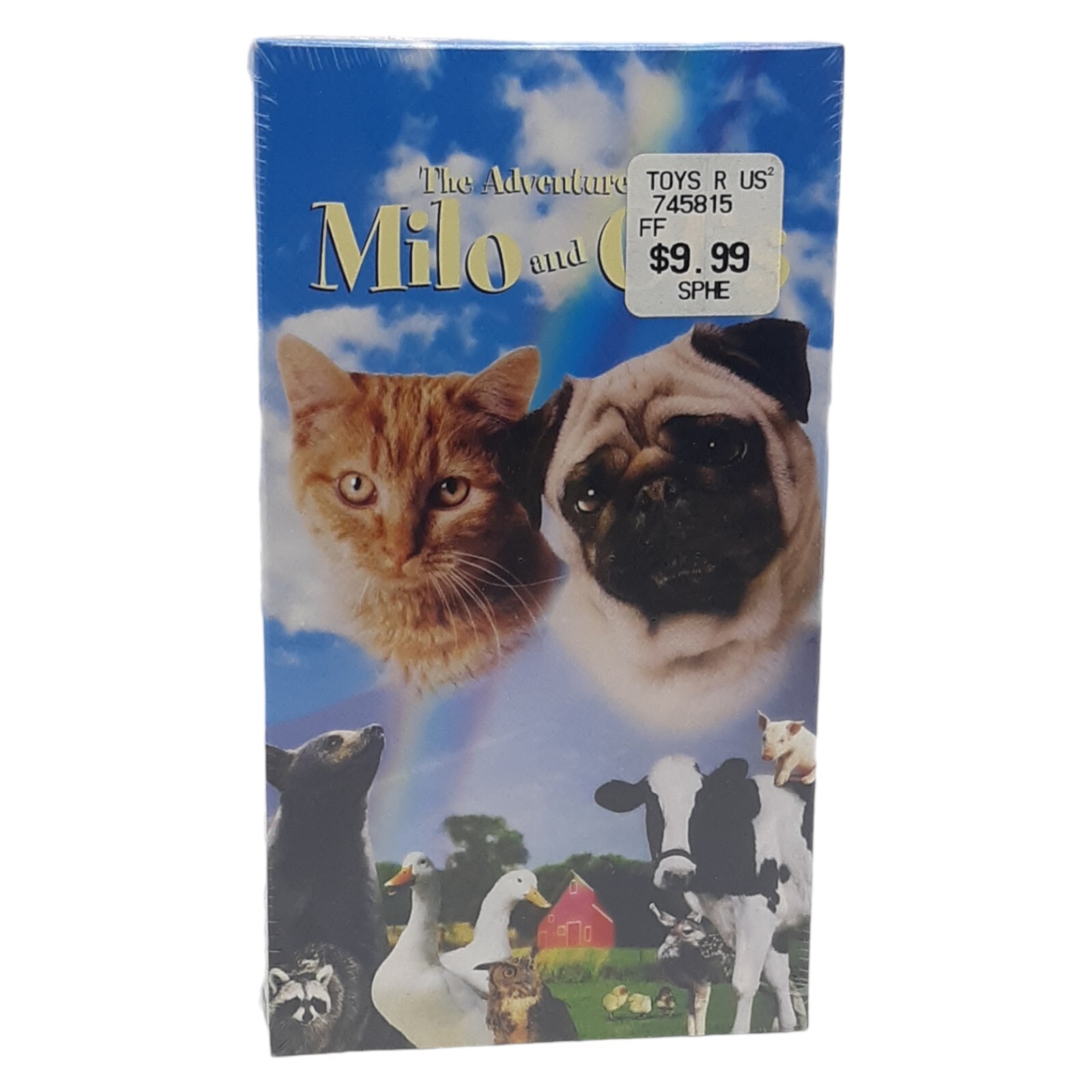 The Adventures Of Milo and Otis VHS Video Tape Cat & Dog Family Movie 76min 1999