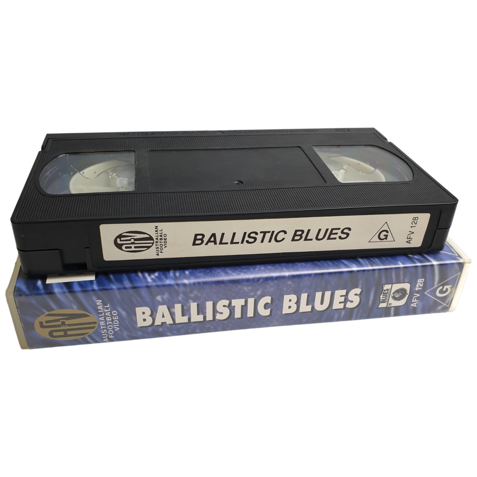 AFL CARLTON Video Out of the Blue & Ballistic Blues VHS Set 1997 Vtg PAL 147 min