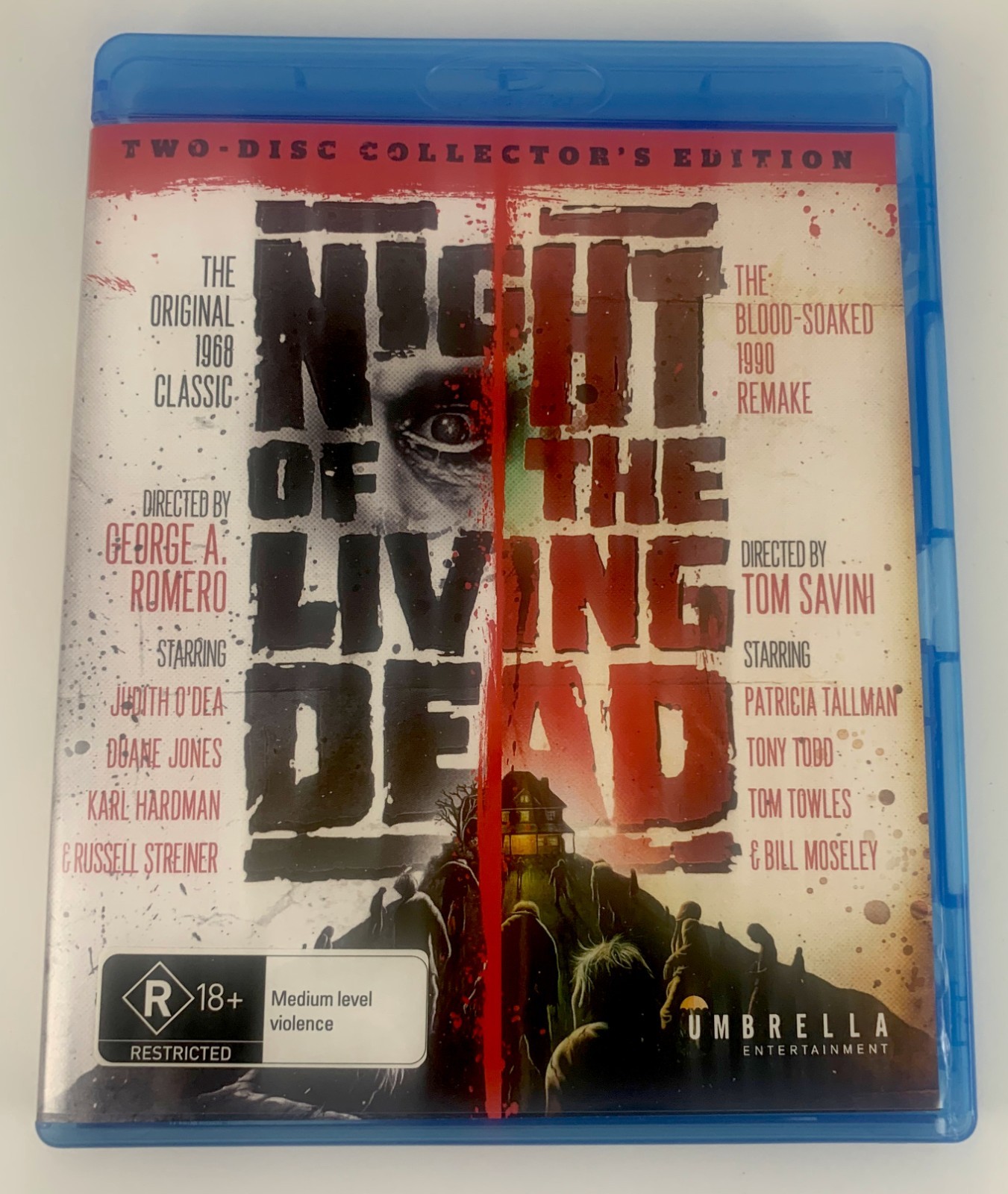Night of the Living Dead (Blu-ray 1990) Umbrella R18+ Tom Savini REGION B