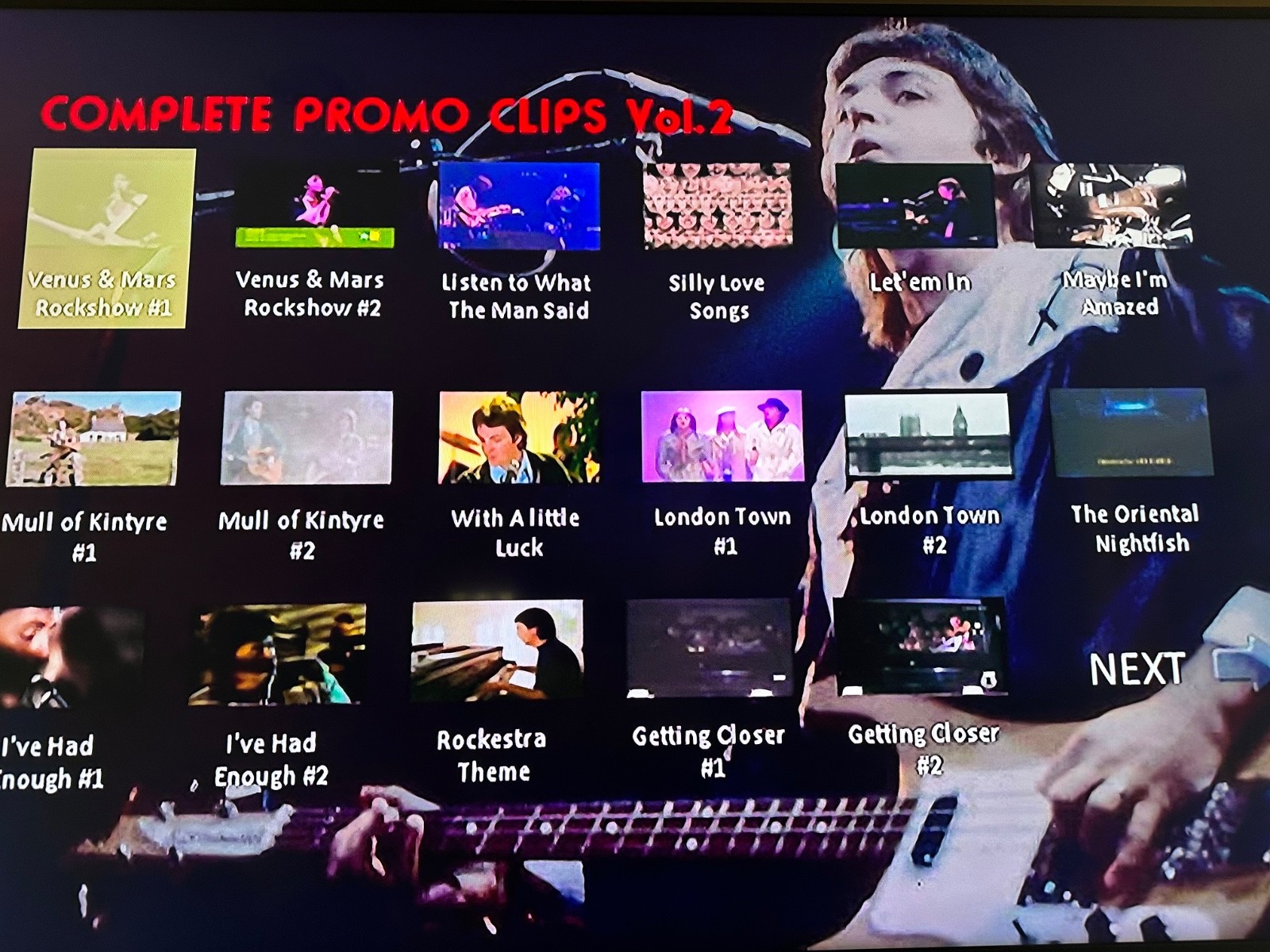 Paul MacCartney Complete Promo Video Collection 7 DVDs