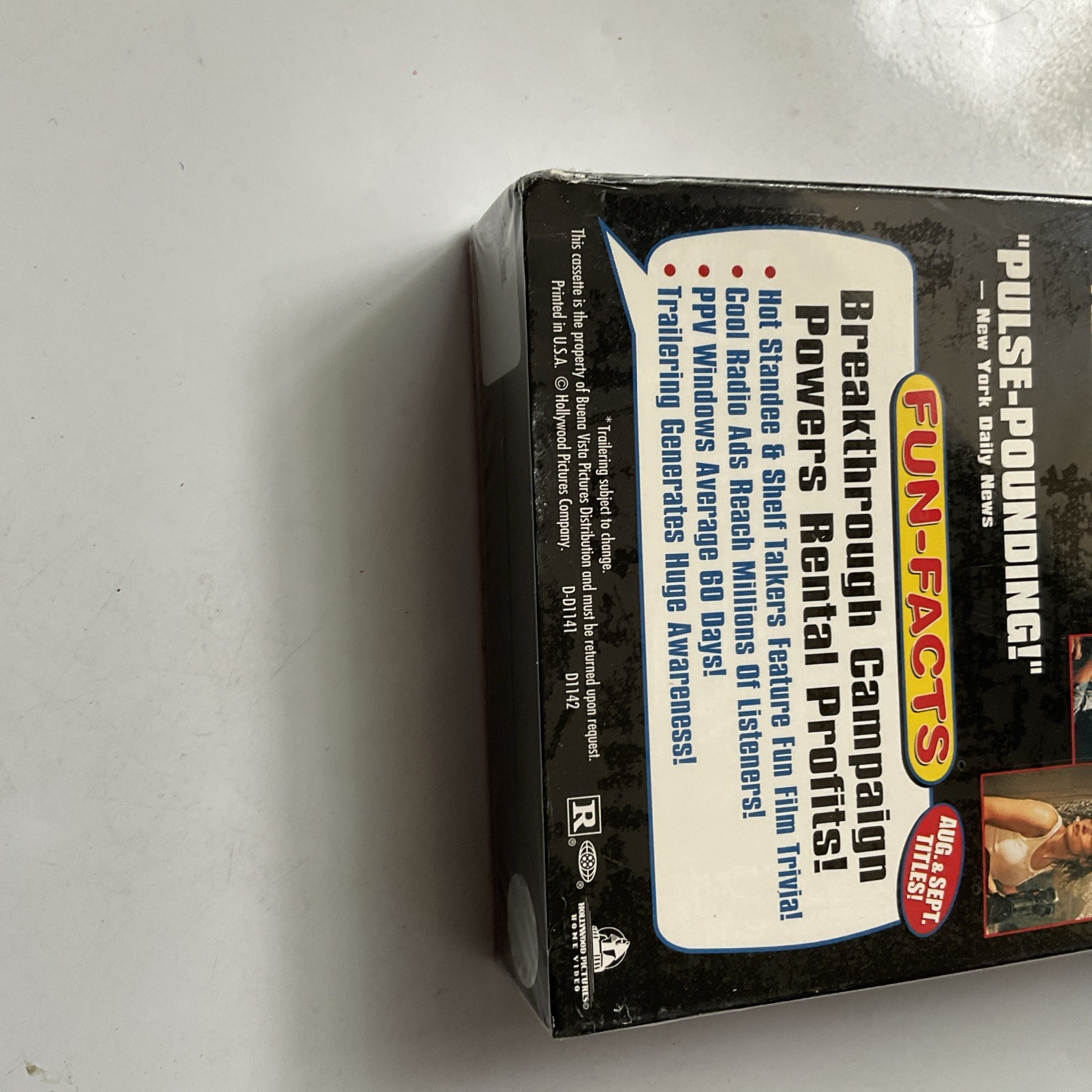 Deep Rising VHS New Sealed Demo Screener Treat Williams Famke Janssen Hollywood