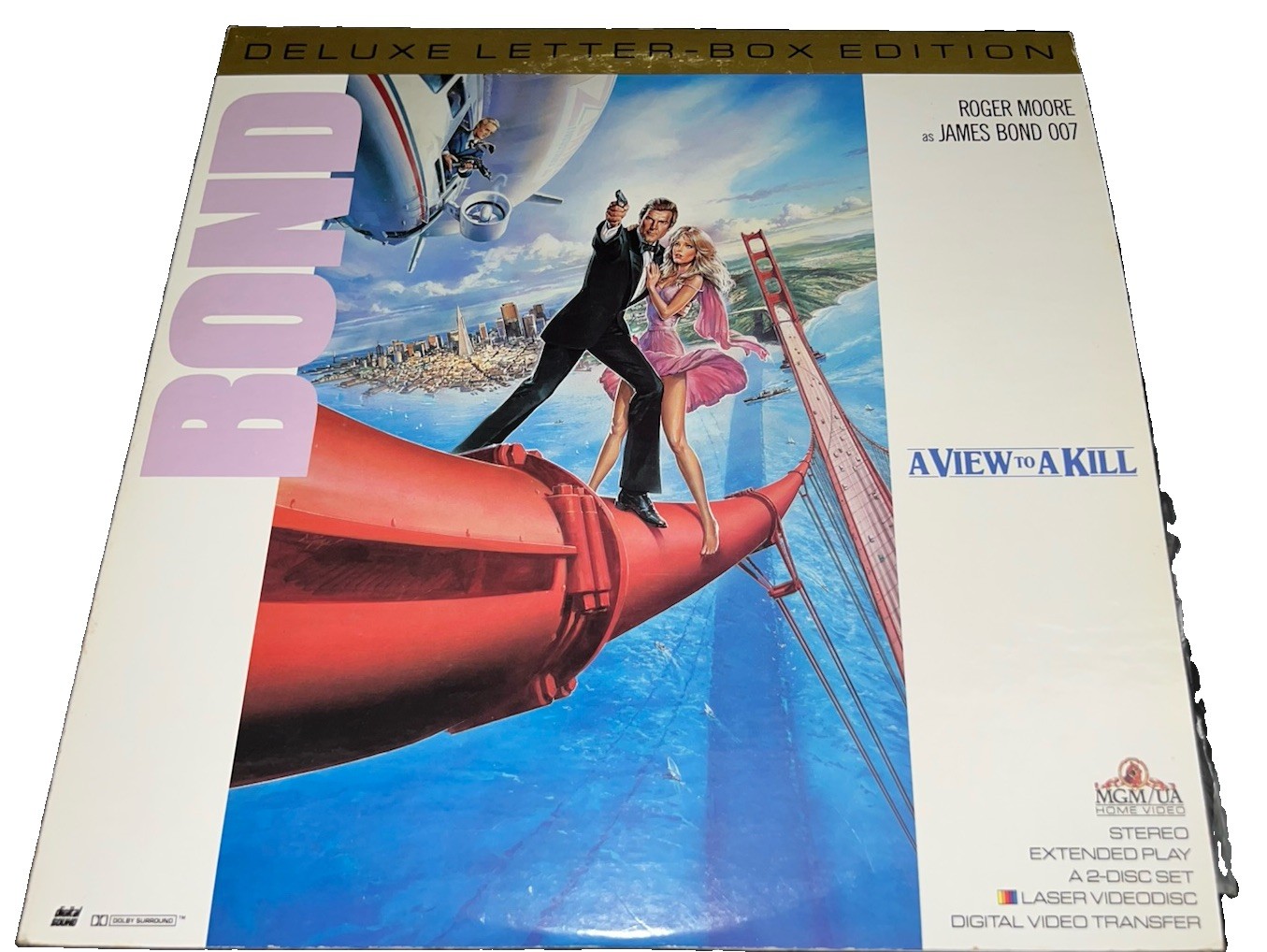 A View to a Kill LaserDisc Deluxe Letterbox Widescreen PG 1985 John Glen