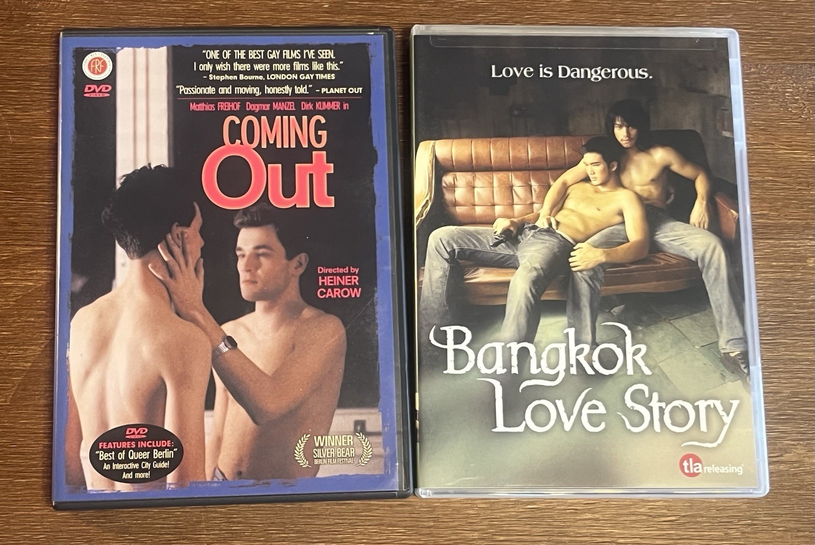 Lot Of 5 ROMANCE LGBTQ THEMED MOVIES Coming Out, Judas Kiss, Sodom,