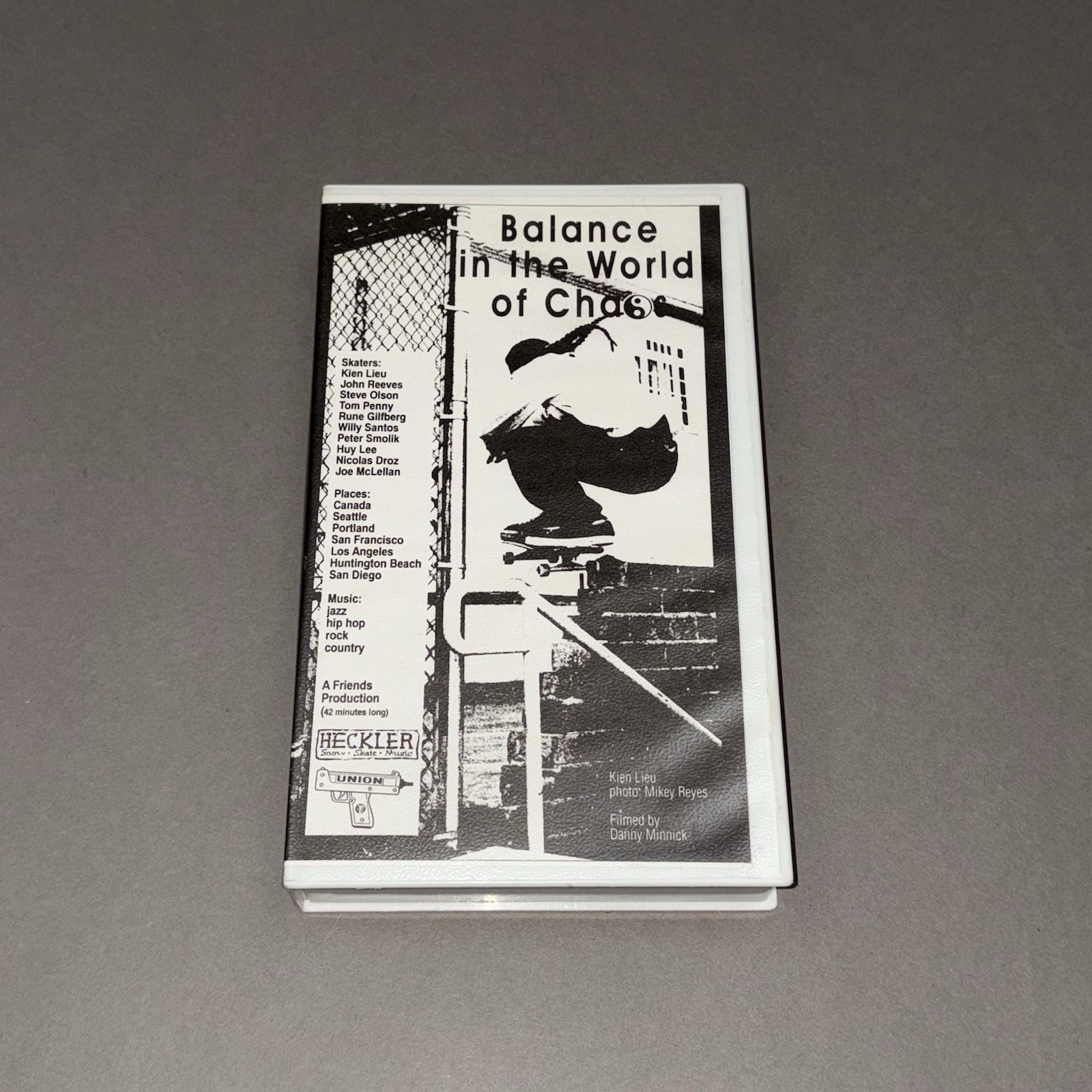 BALANCE IN THE WORLD OF CHAOS SKATEBOARD VHS TAPE By Danny Minnick Skate Video